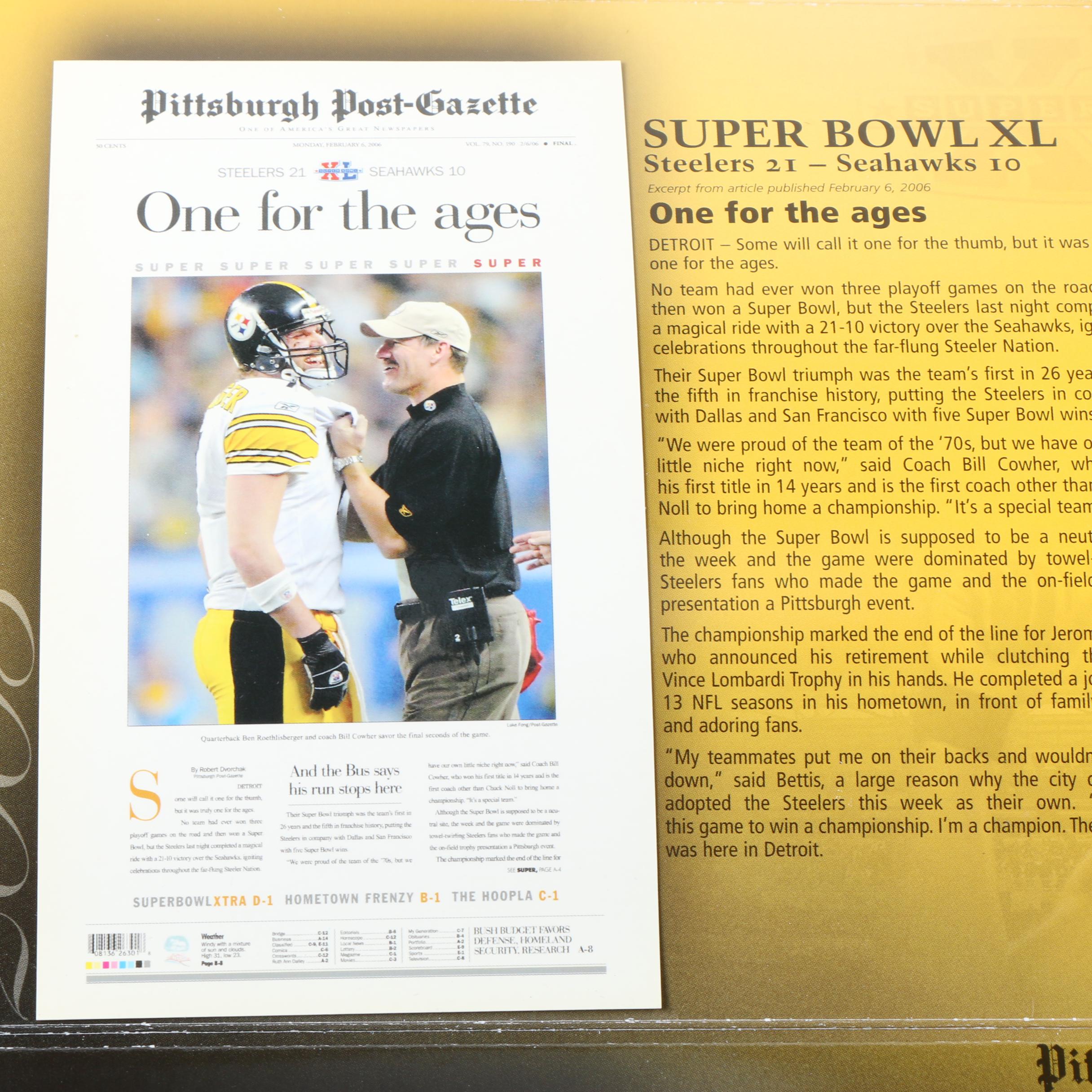 2005 Pittsburgh Steelers Medallion Collection