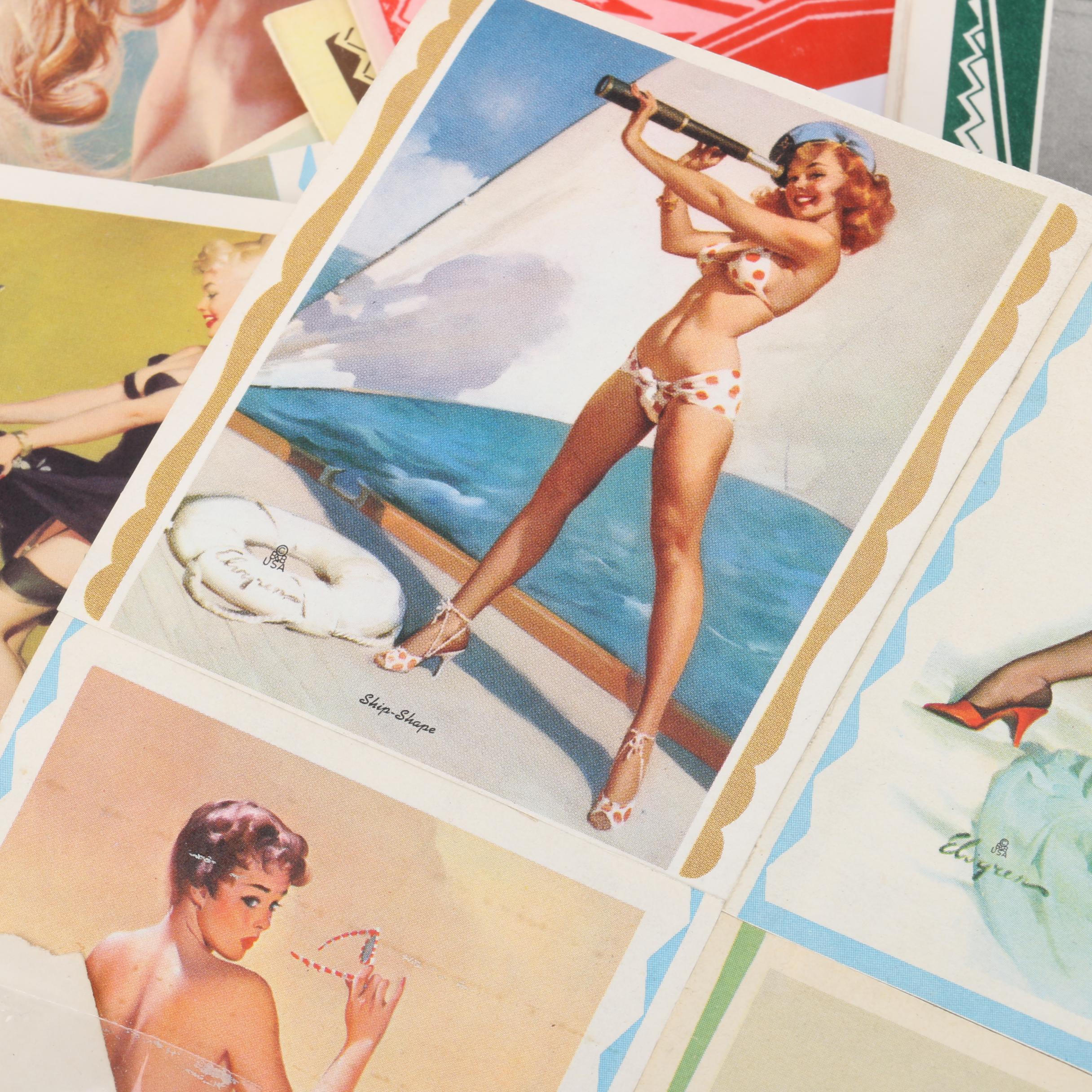 Vintage Pin-Up Girl Posters, Cards, and Calendars