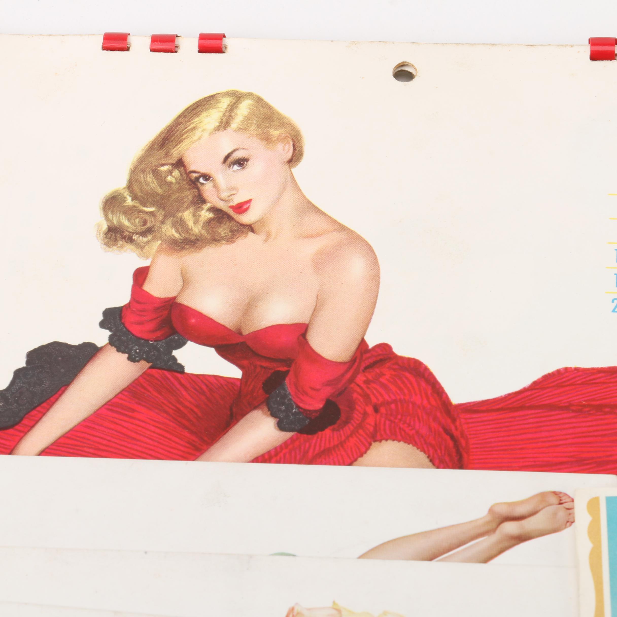 Vintage Pin-Up Girl Posters, Cards, and Calendars