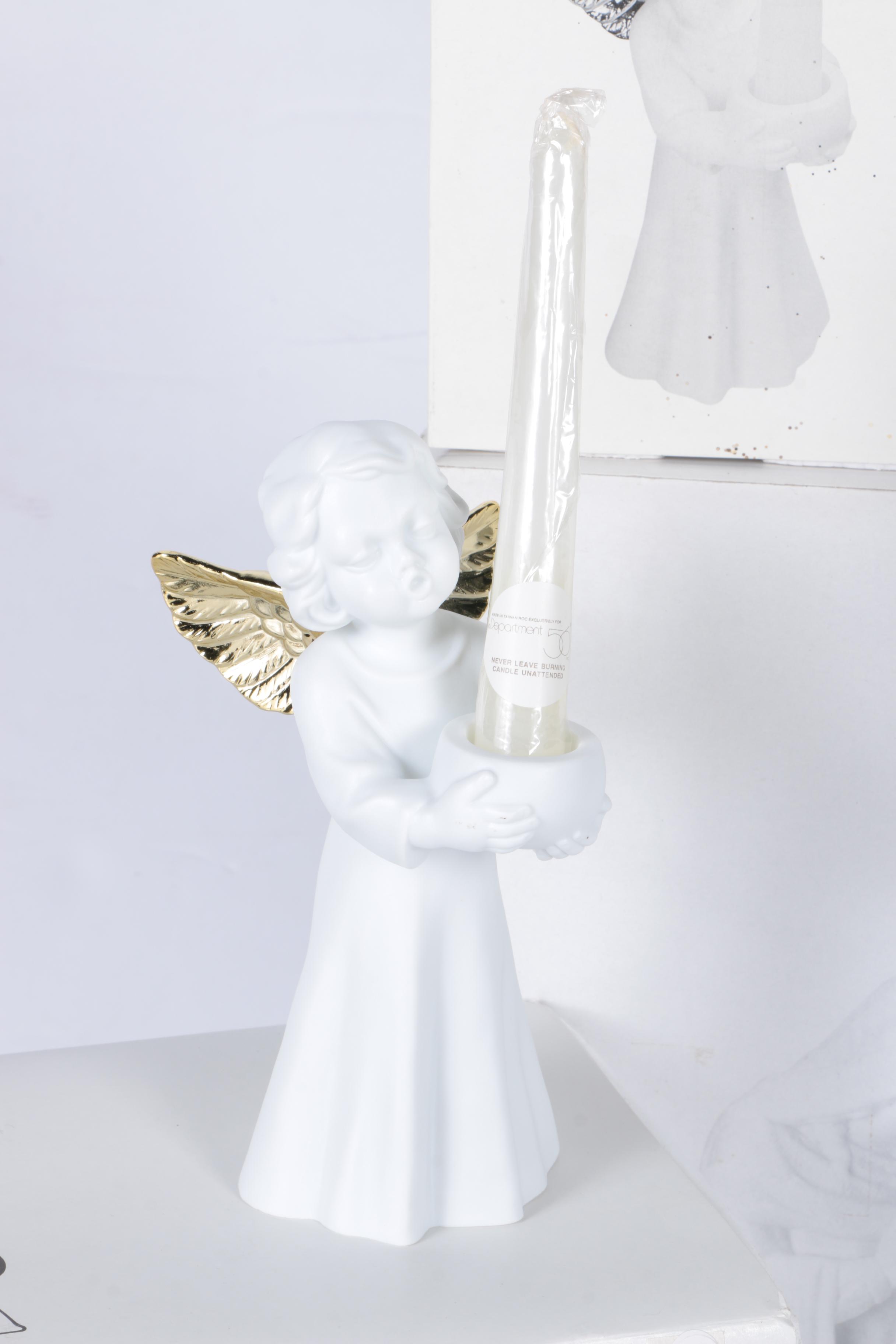 Department 56 Winter Silhouette Porcelain Figurines, Including "The Nativity"