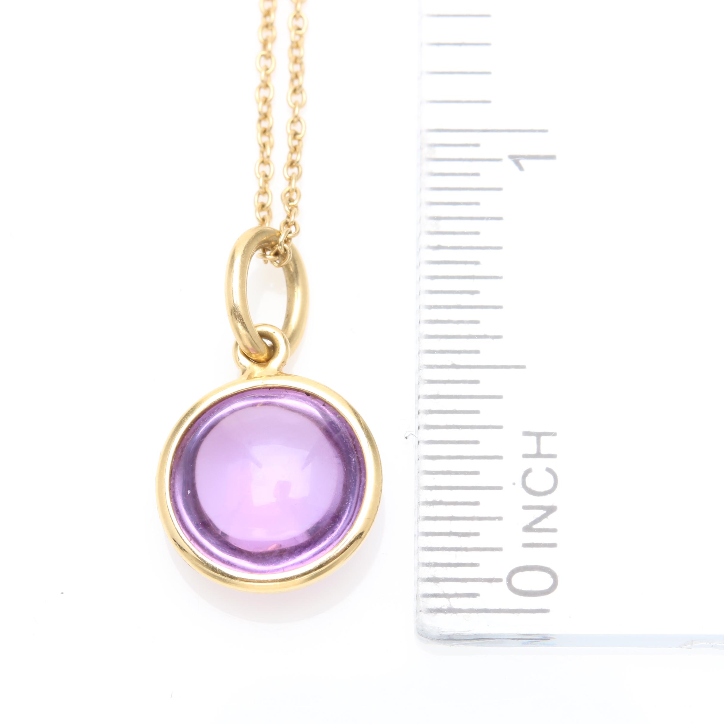 Paloma Picasso for Tiffany & Co. 18K Yellow Gold Amethyst Necklace