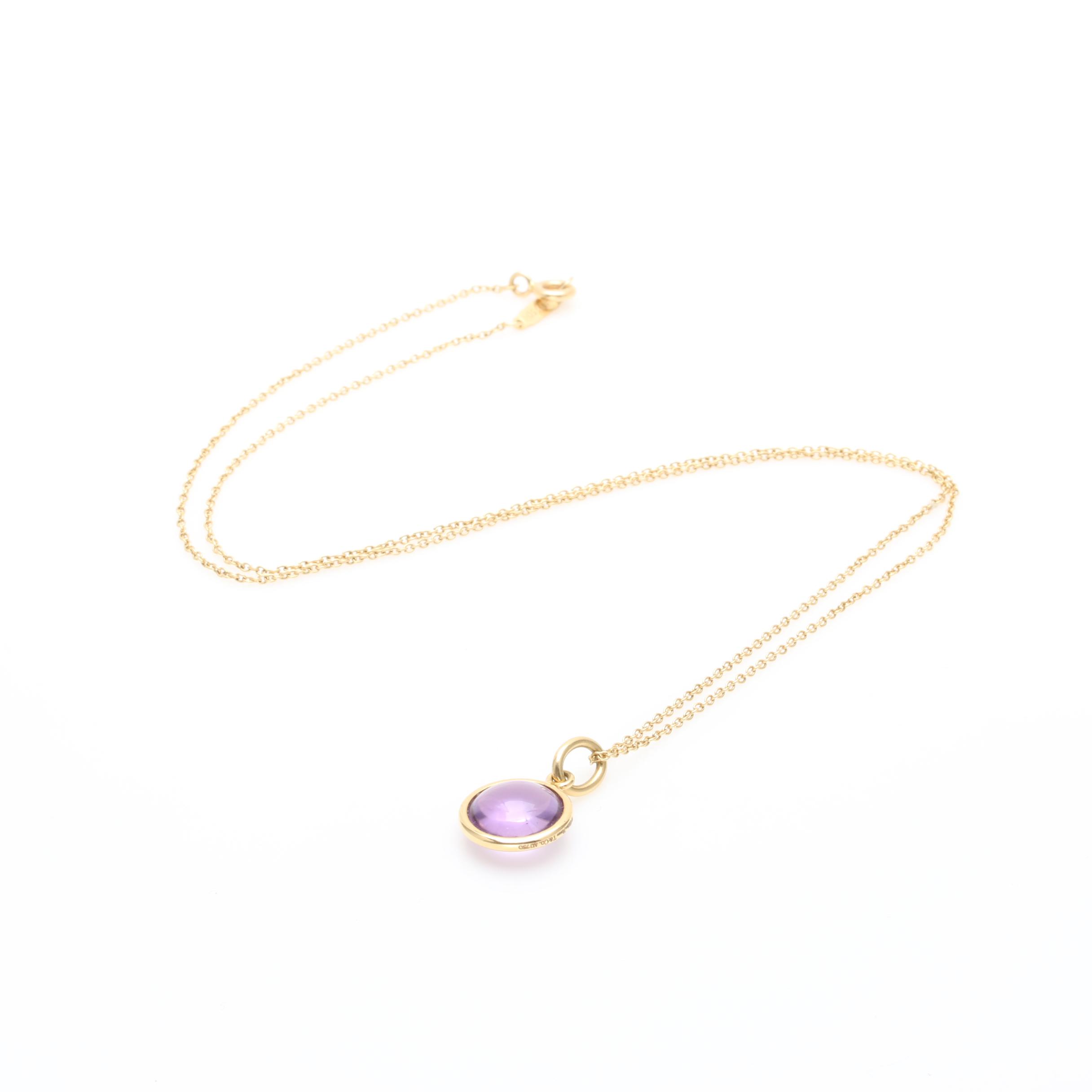 Paloma Picasso for Tiffany & Co. 18K Yellow Gold Amethyst Necklace