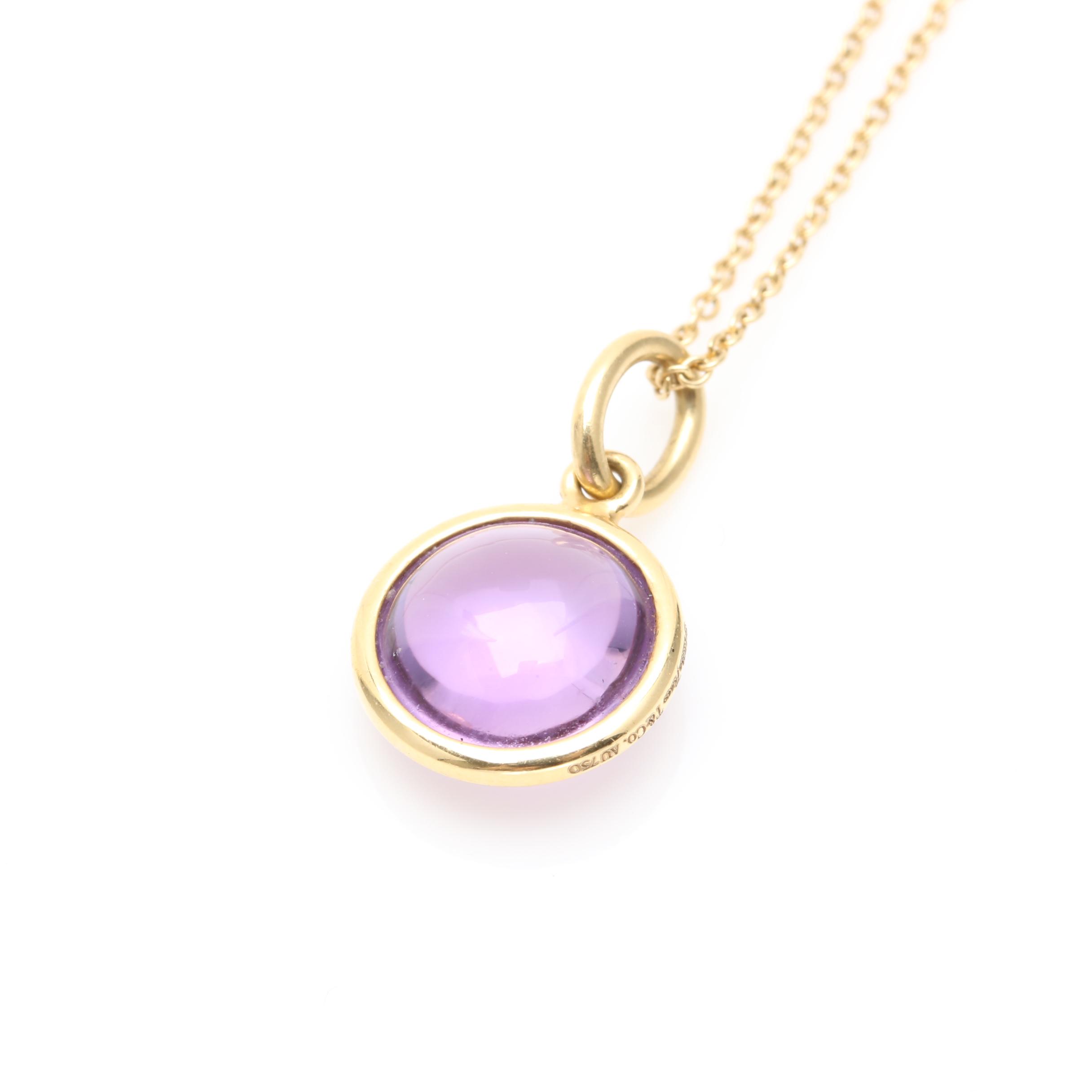 Paloma Picasso for Tiffany & Co. 18K Yellow Gold Amethyst Necklace