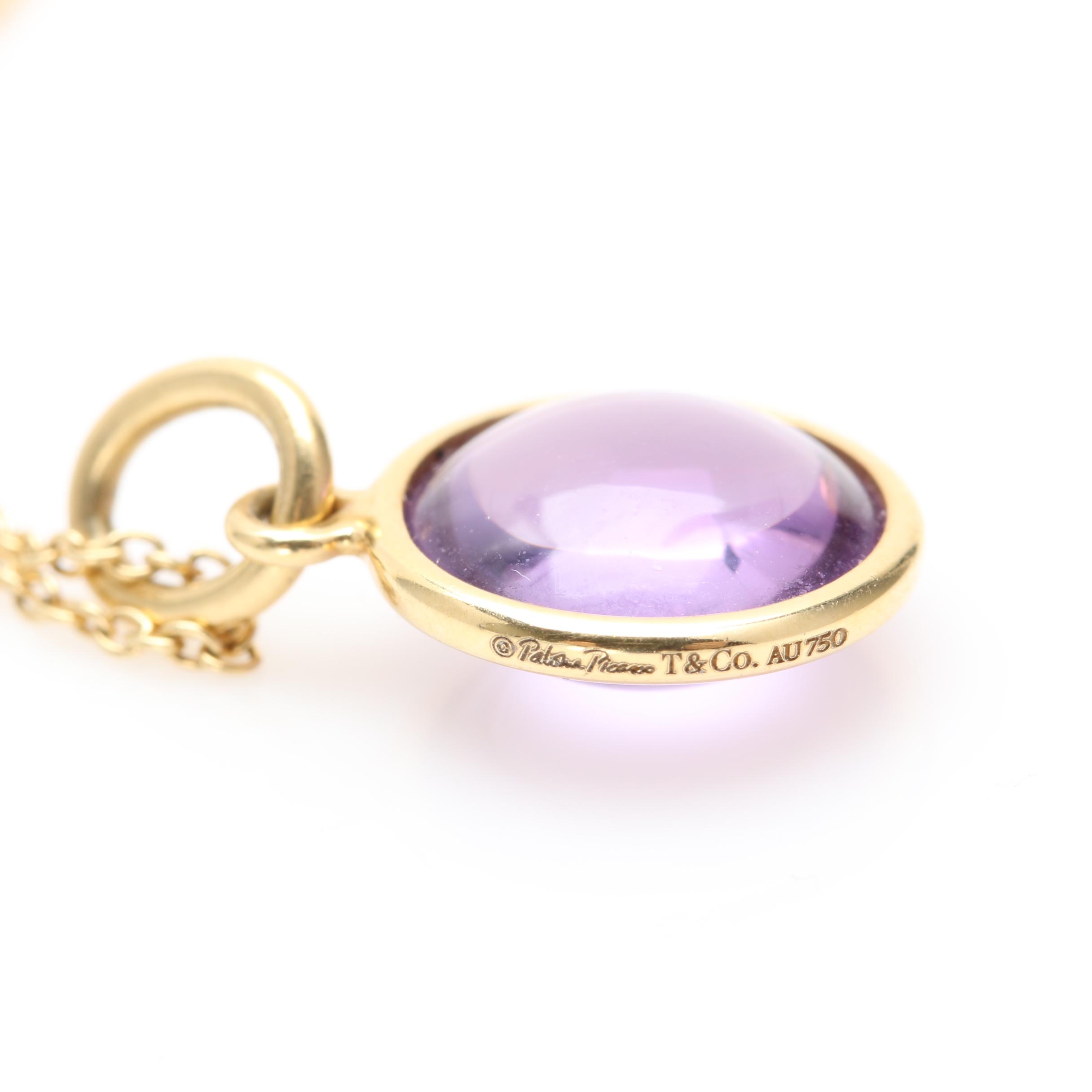 Paloma Picasso for Tiffany & Co. 18K Yellow Gold Amethyst Necklace