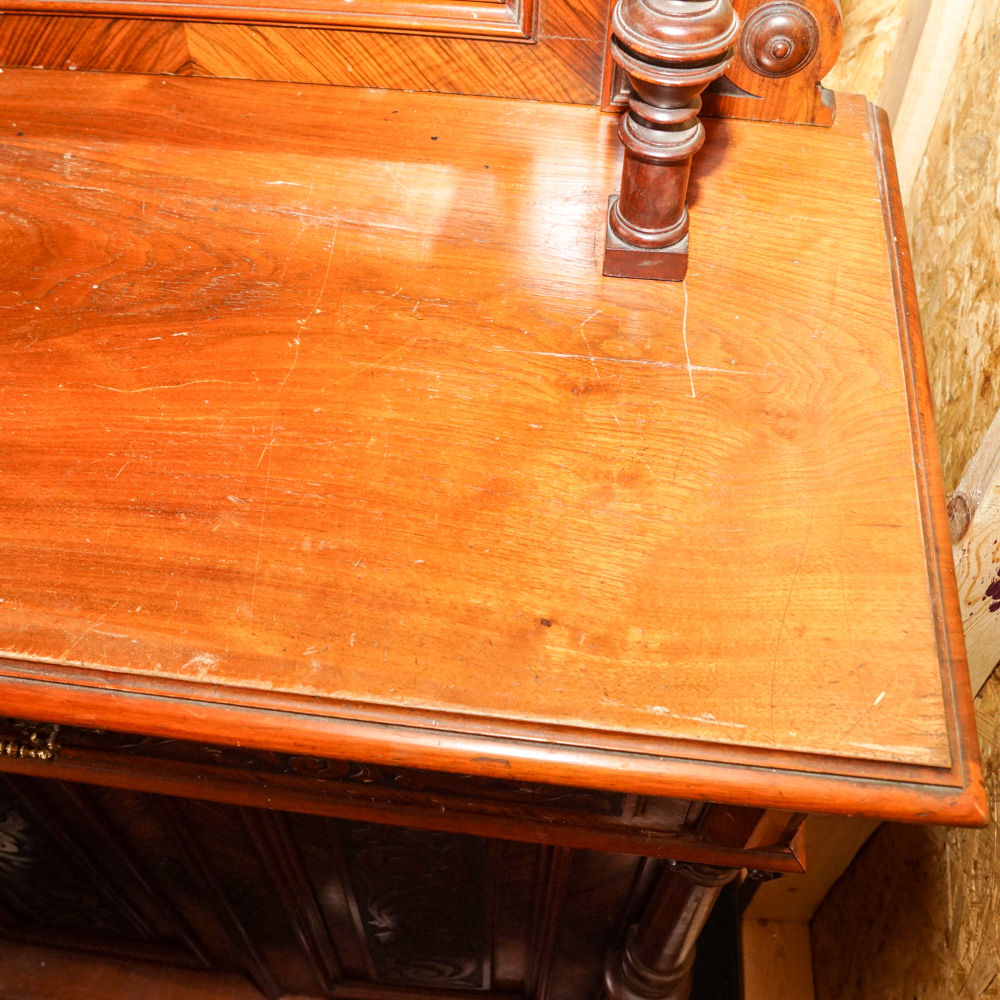 Victorian Buffet Cabinet with Mirror