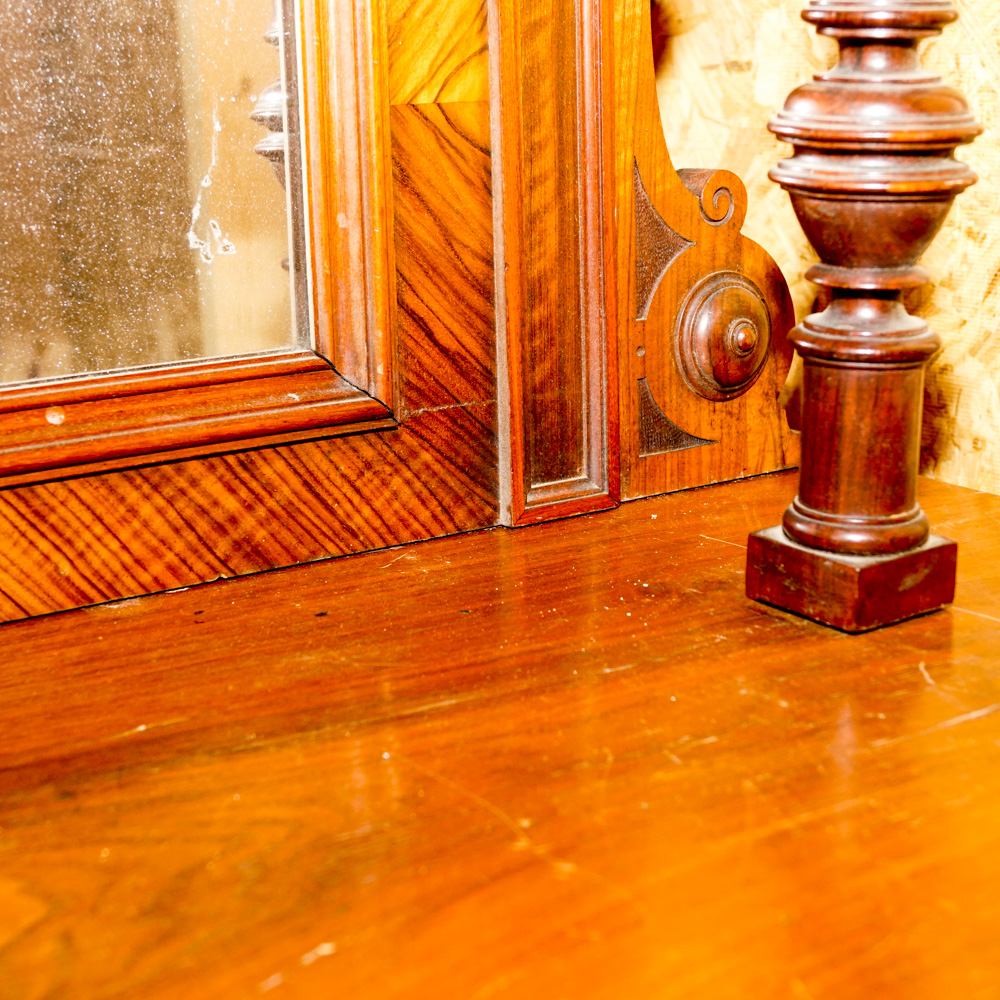 Victorian Buffet Cabinet with Mirror