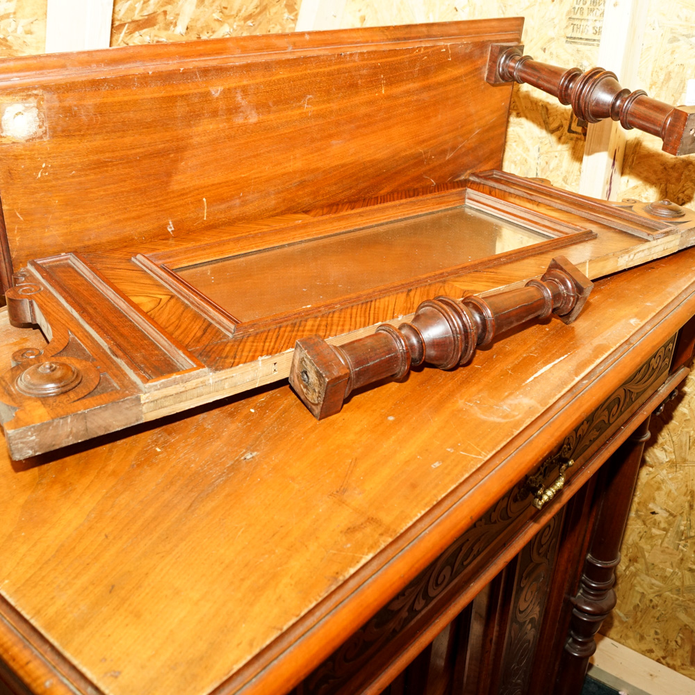Victorian Buffet Cabinet with Mirror