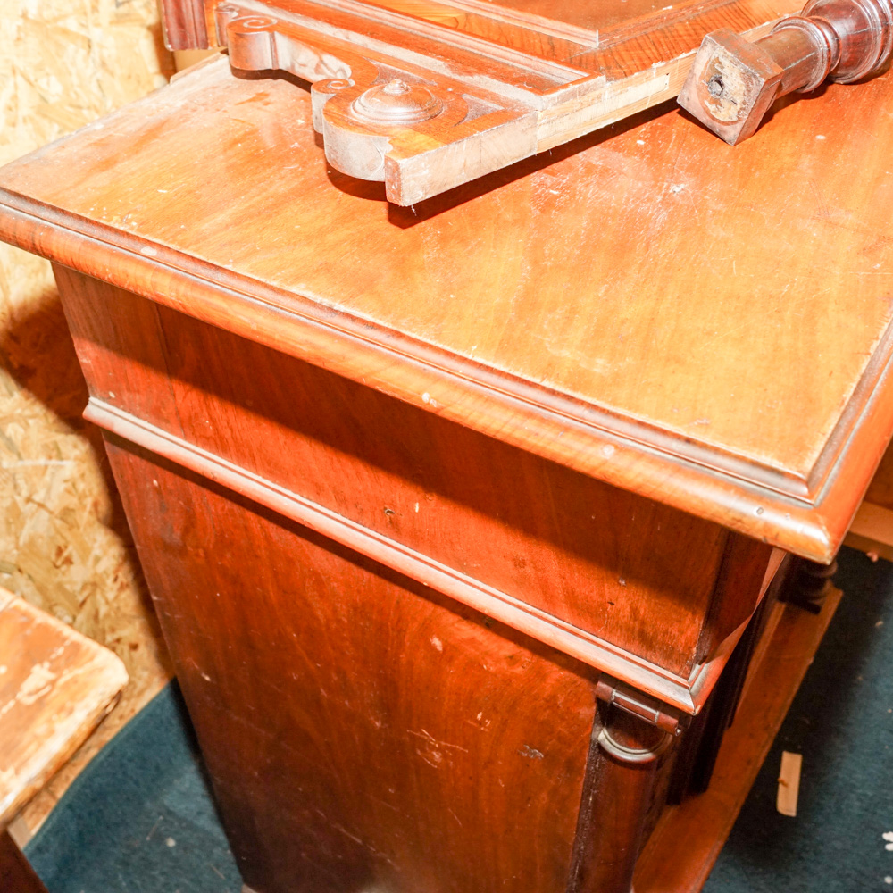 Victorian Buffet Cabinet with Mirror