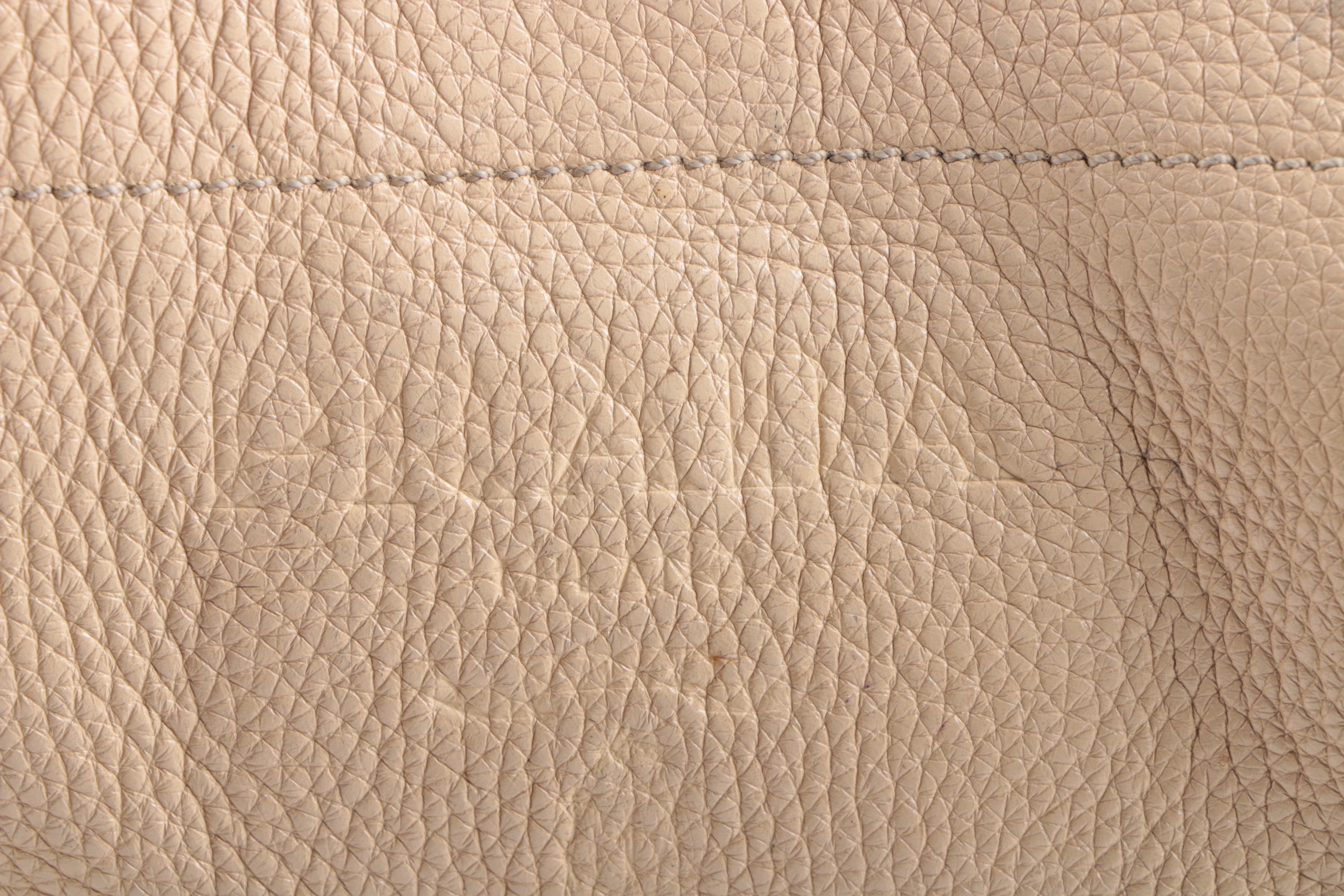 Prada Tan Pebbled Leather Hobo Bag with Rope Handle