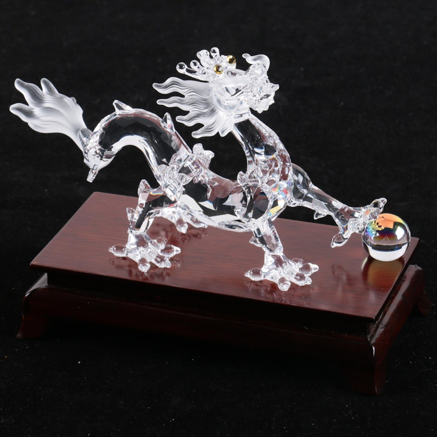 Swarovski "Zodiac" Crystal Dragon Figurine on Base