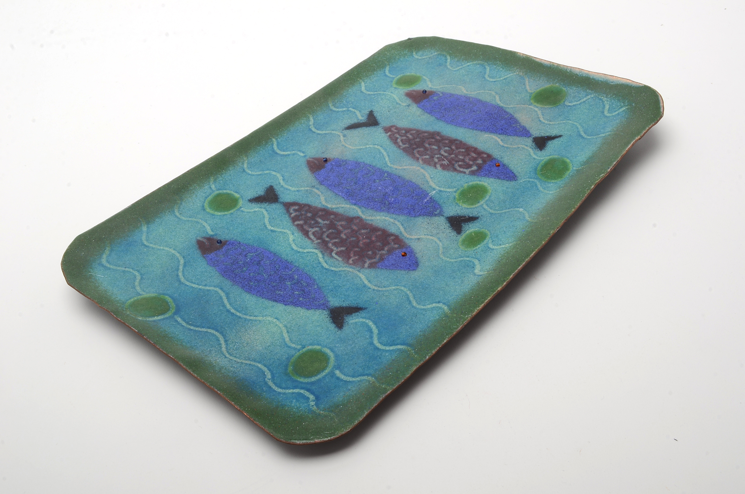 Jim Millar Mid Century Modern Enameled Tray