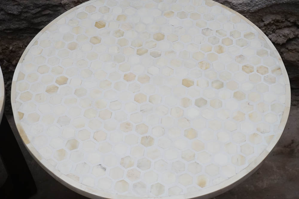 Pair of Danish Modern Style Tile-Top End Tables