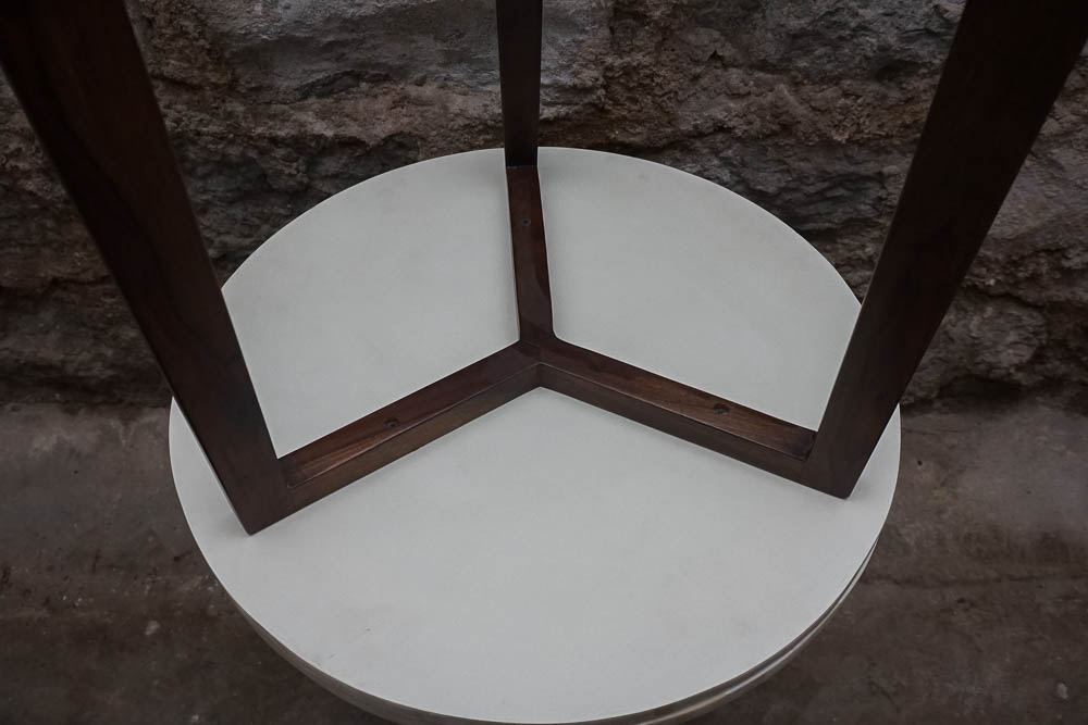 Pair of Danish Modern Style Tile-Top End Tables