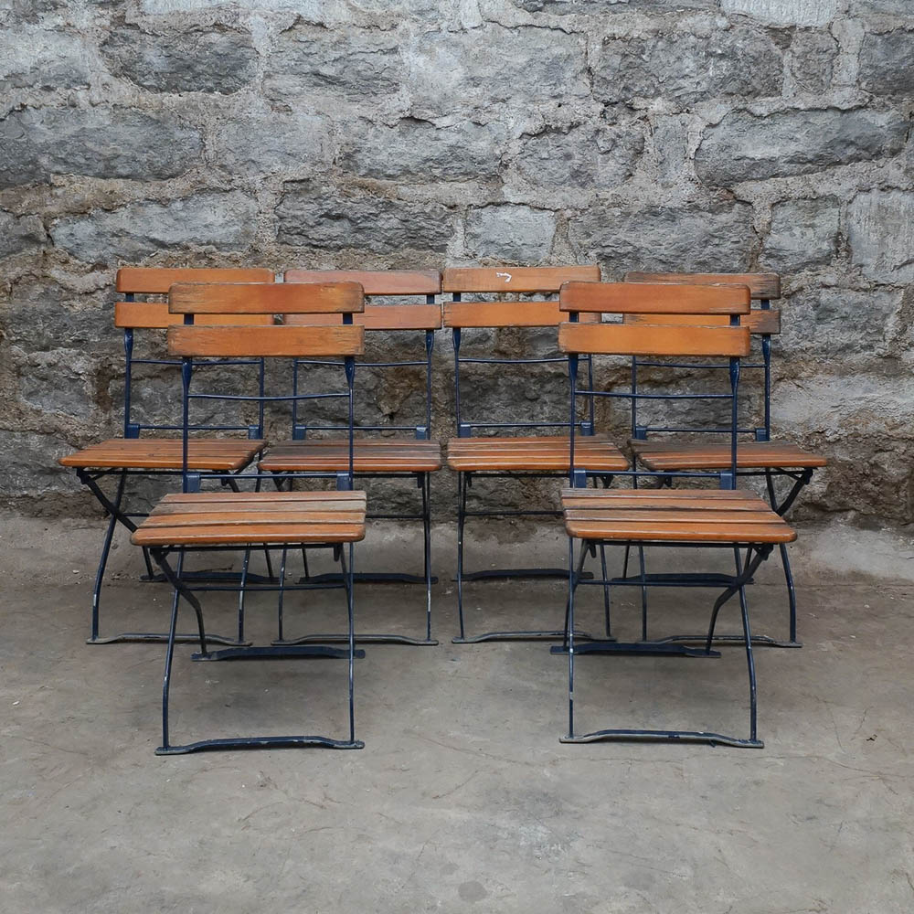 Vintage Erdinger Weissbier Beer Garden Chairs