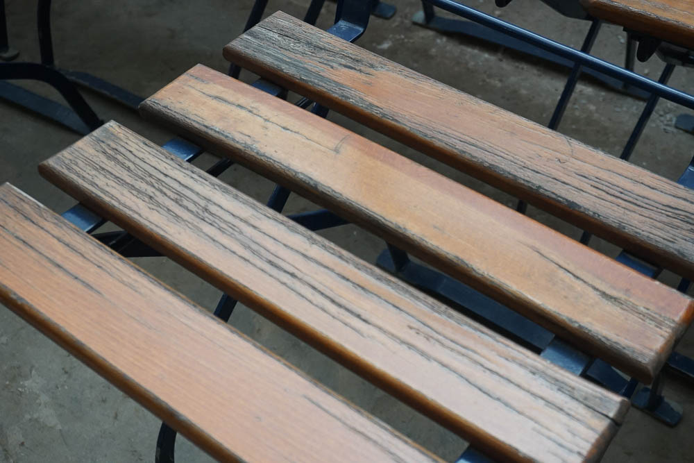 Vintage Erdinger Weissbier Beer Garden Chairs