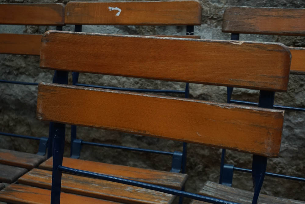 Vintage Erdinger Weissbier Beer Garden Chairs