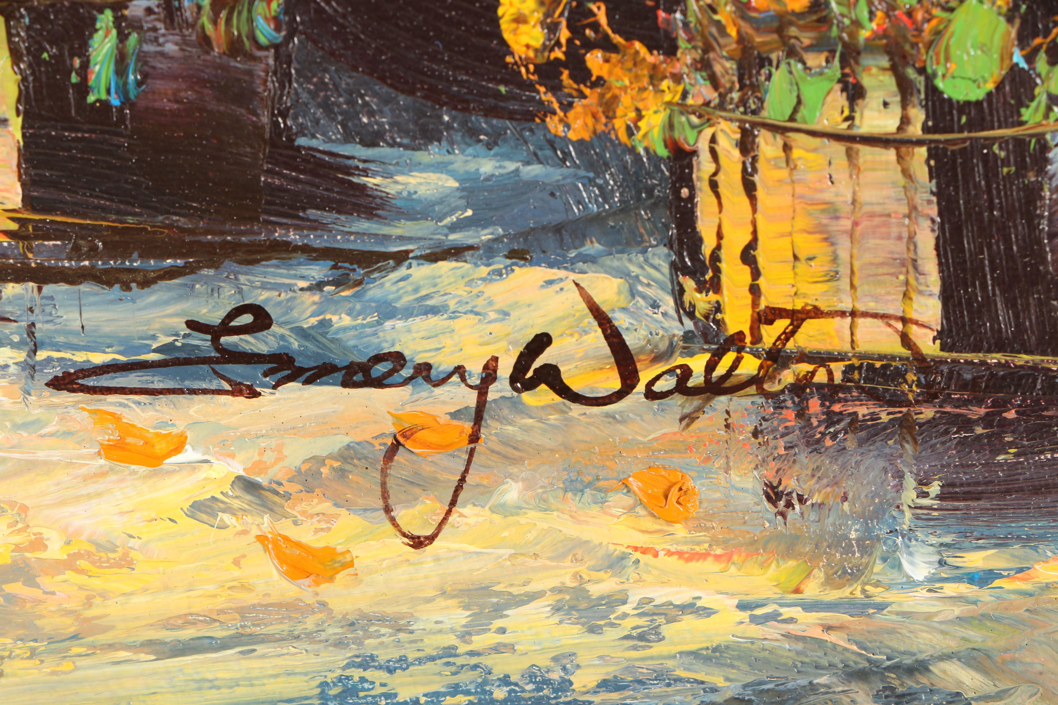 Emery Walton Oil Painting of Flower Market