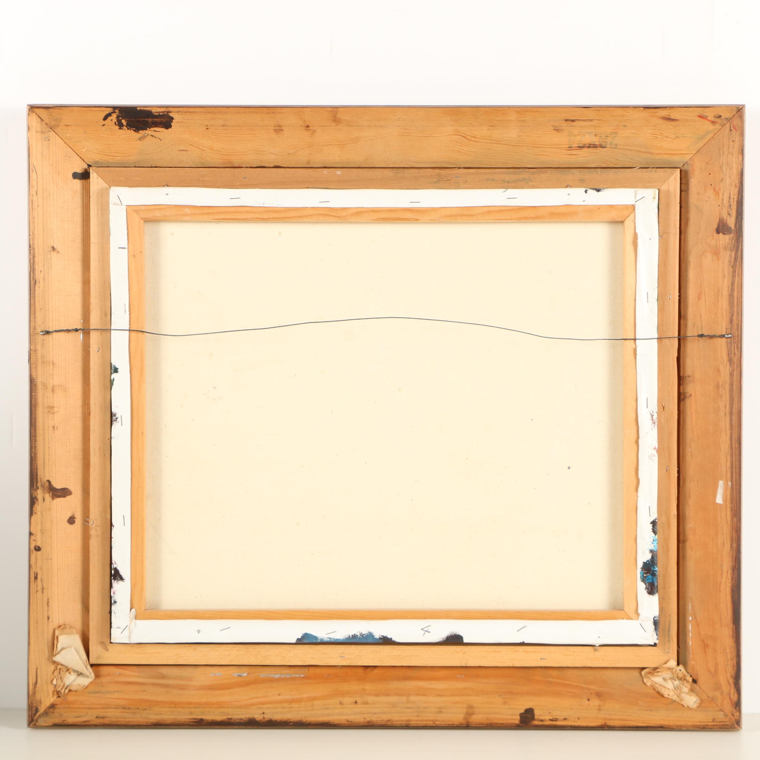 Emery Walton Oil Painting of Flower Market