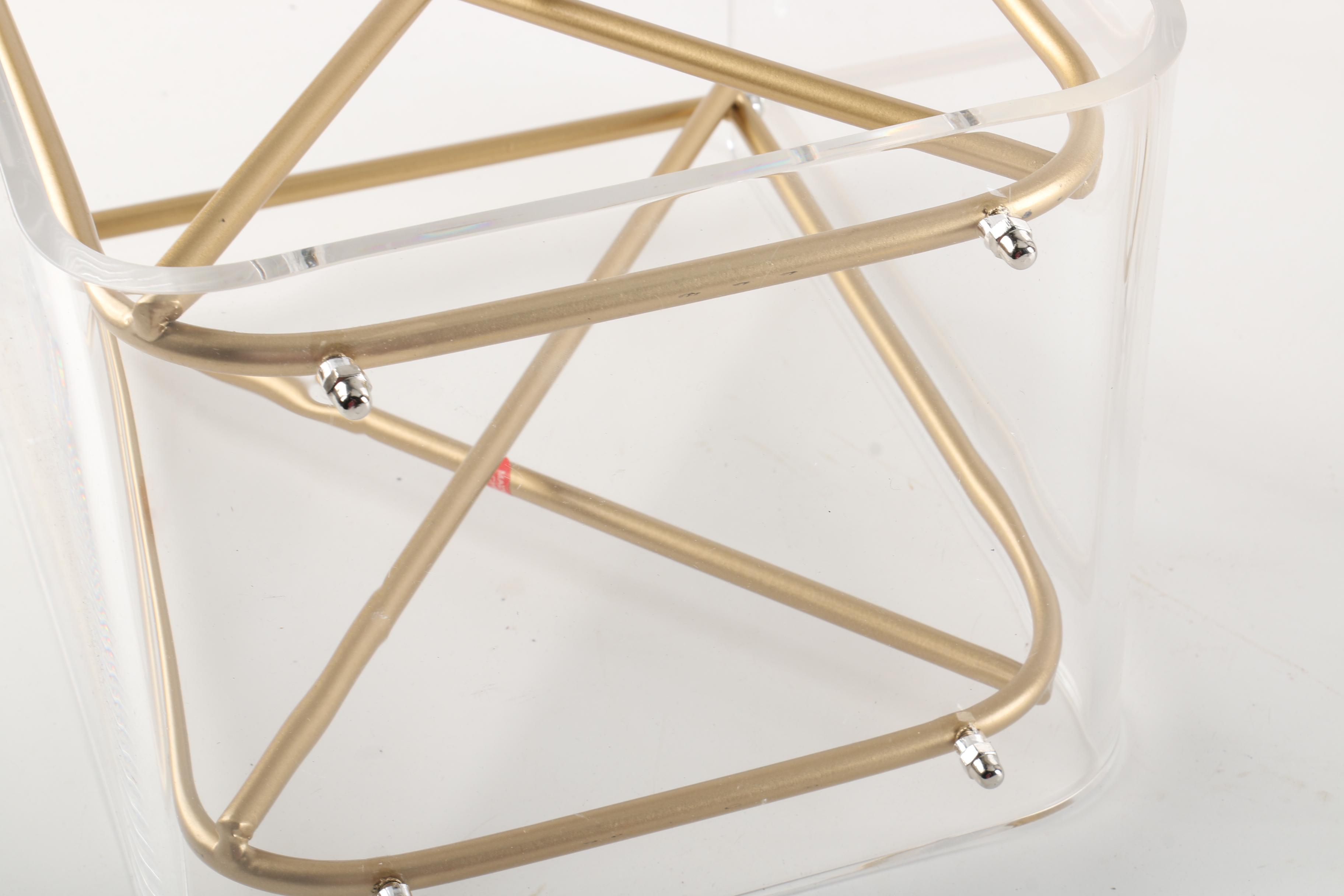 Modern Acrylic and Metal Magazine Holders