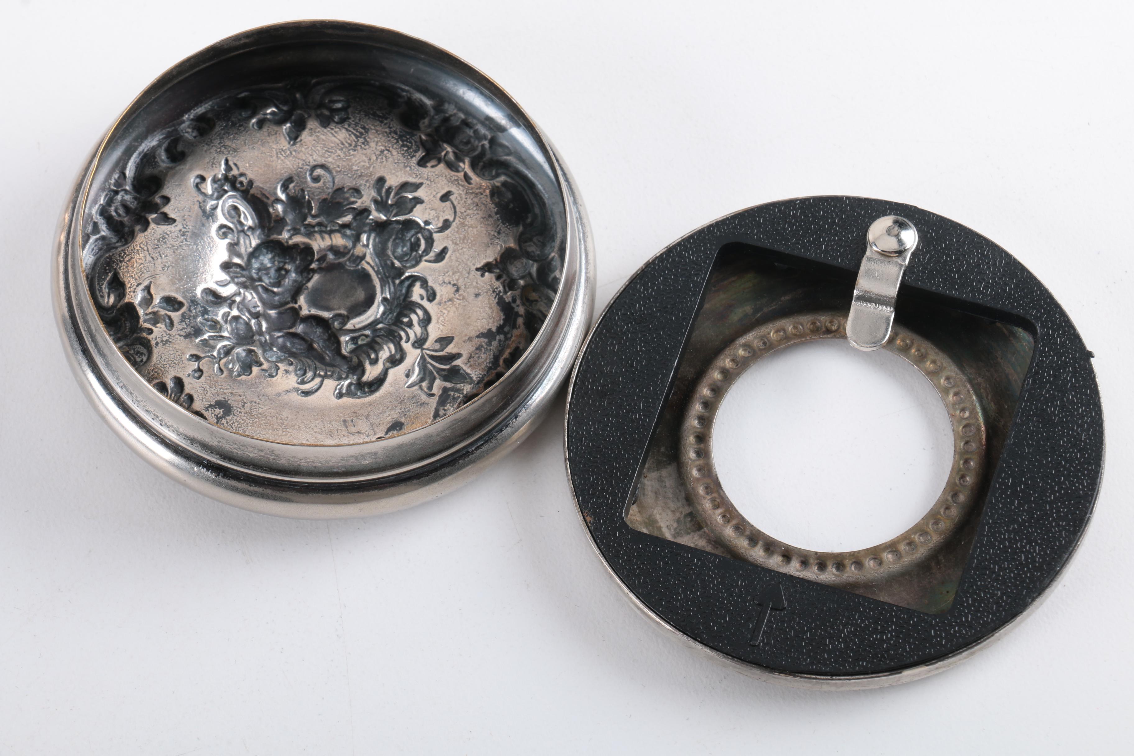 F.B. Rogers Silver Co. Shell Serving Tray with Other Silver Plate Tableware