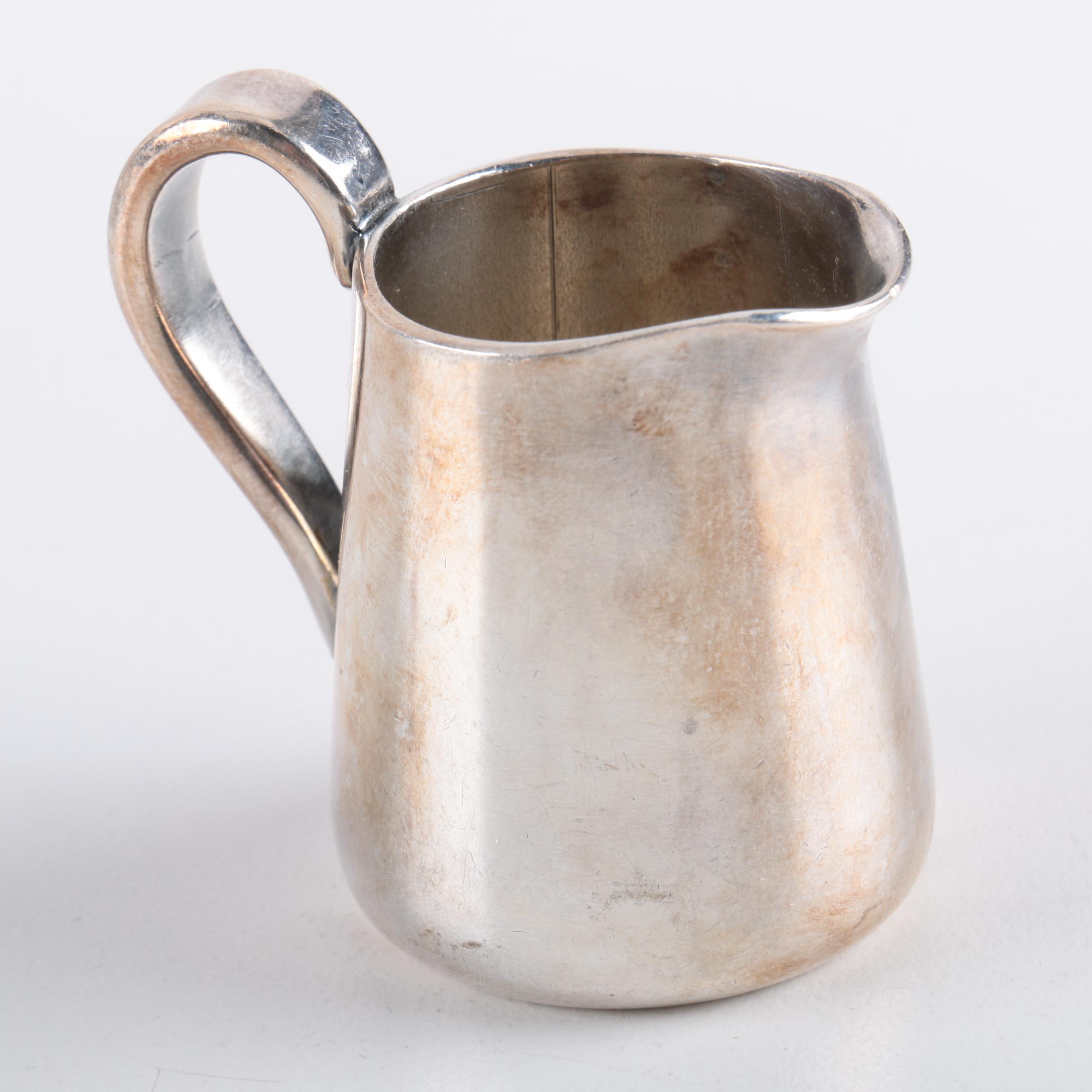 F.B. Rogers Silver Co. Shell Serving Tray with Other Silver Plate Tableware