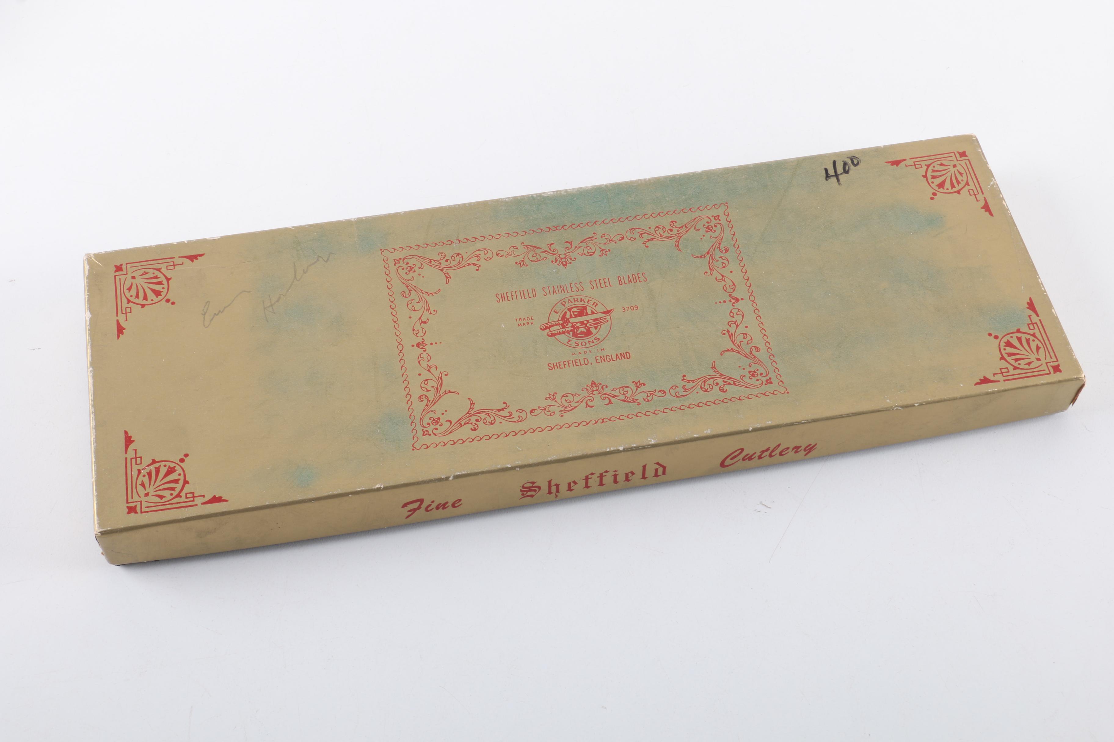 Vintage Silver Plate Carving Set and Assorted Carving Utensils