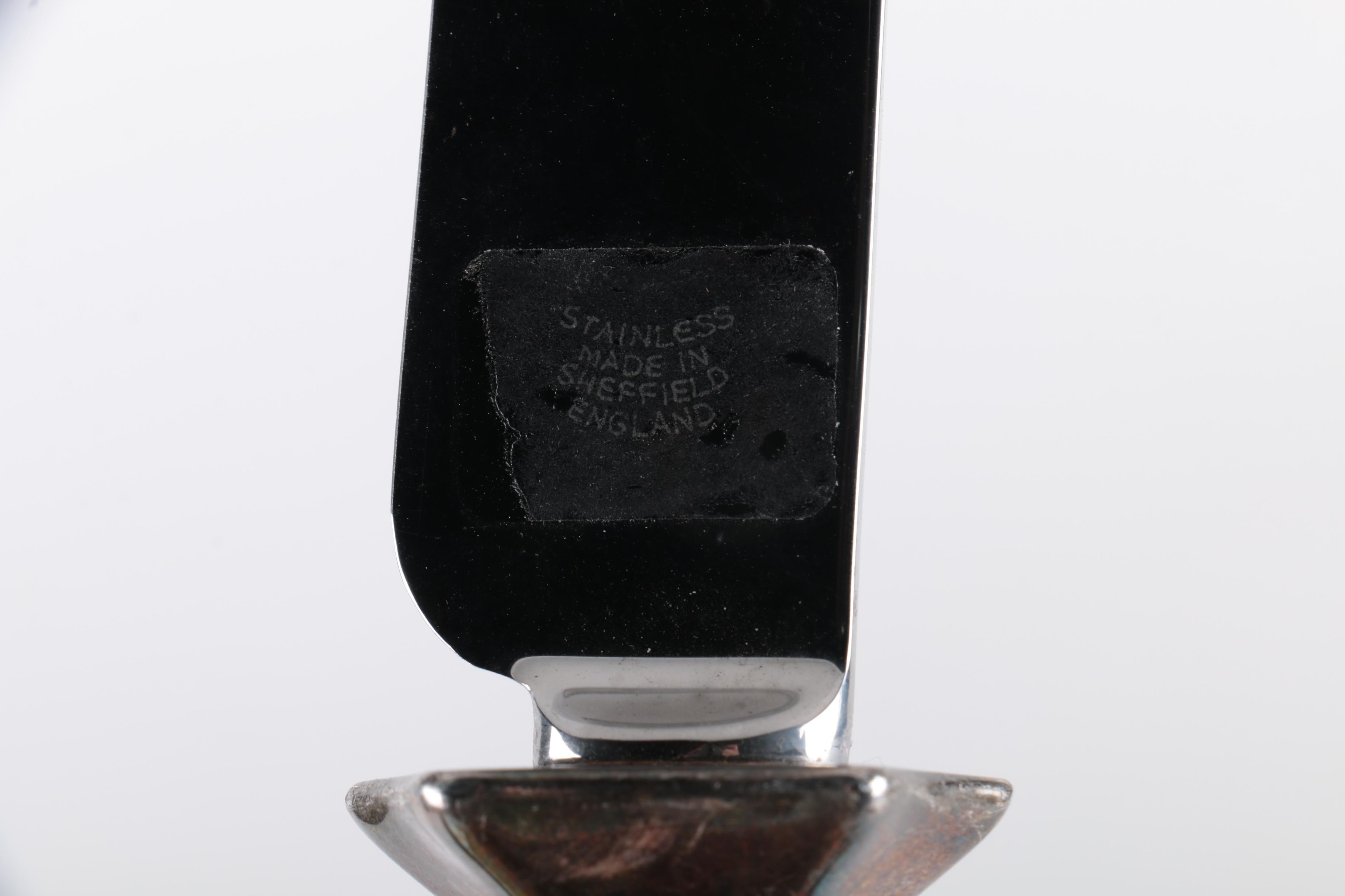 Vintage Silver Plate Carving Set and Assorted Carving Utensils