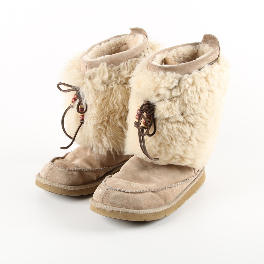 Women's UGG Australia Rainer Eskimo Leather and Sheepskin Boots