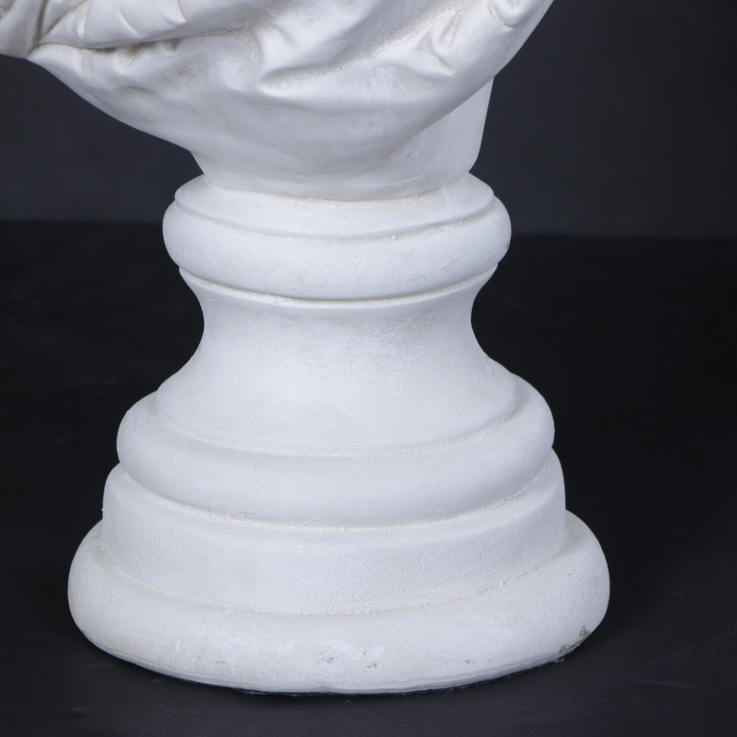 Vintage Plaster Bust After a Sculpture of Marie Antoinette by Carrier-Belleuse