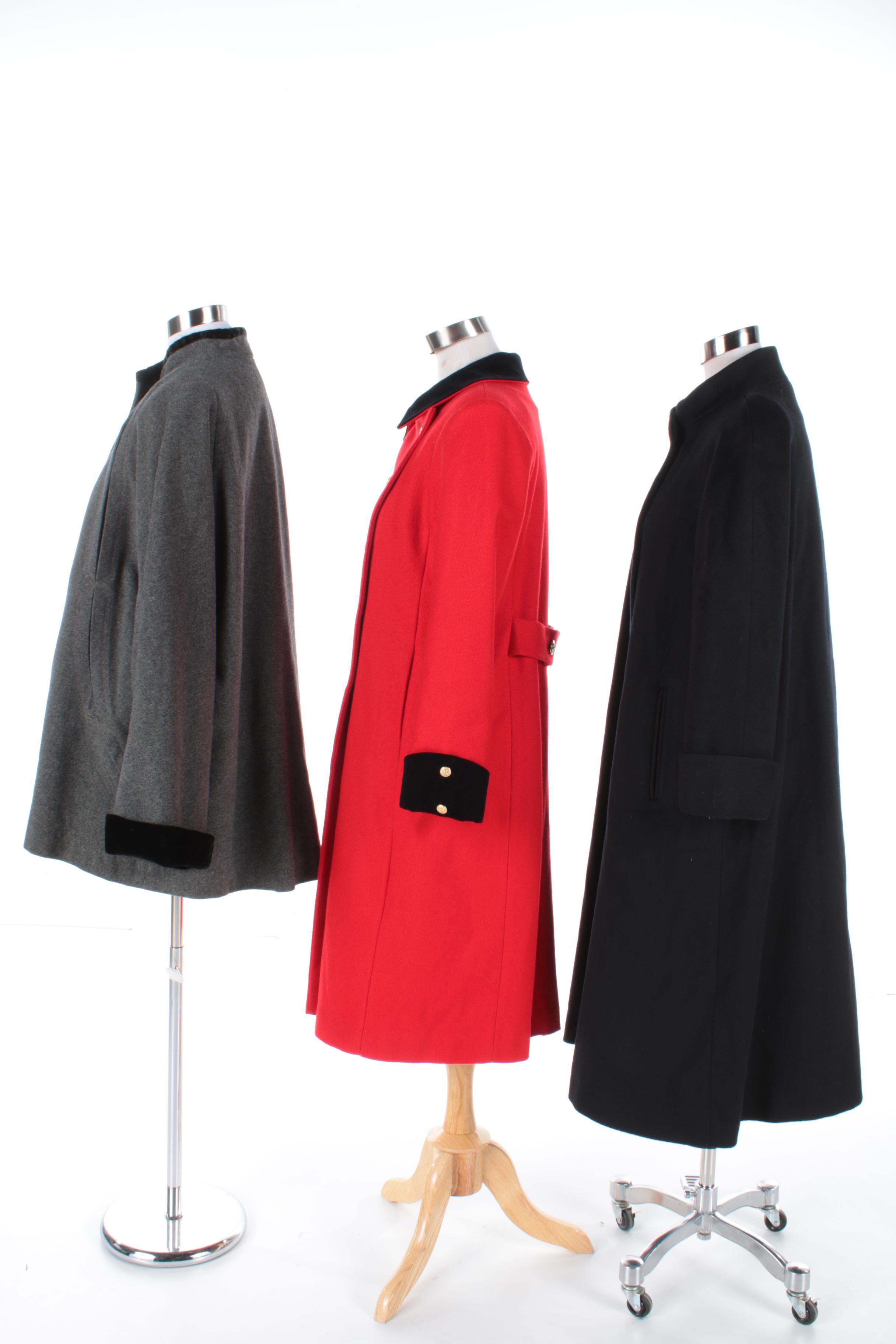 Women's Vintage Wool Coats Including Rothschild and Leslie Fay