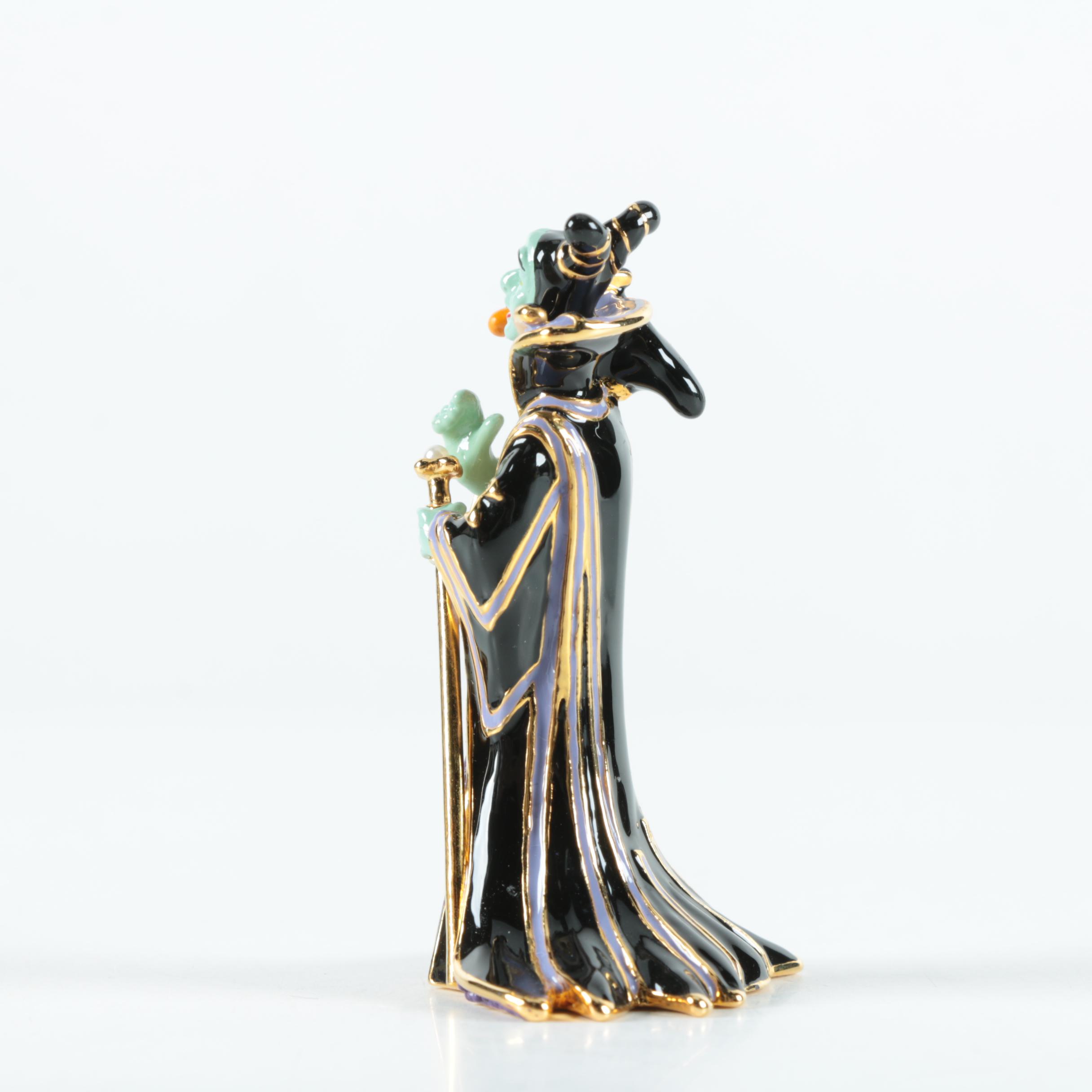 Arribas Brothers Disney Jeweled "Maleficent" and "Cruella de Vil" Figurines