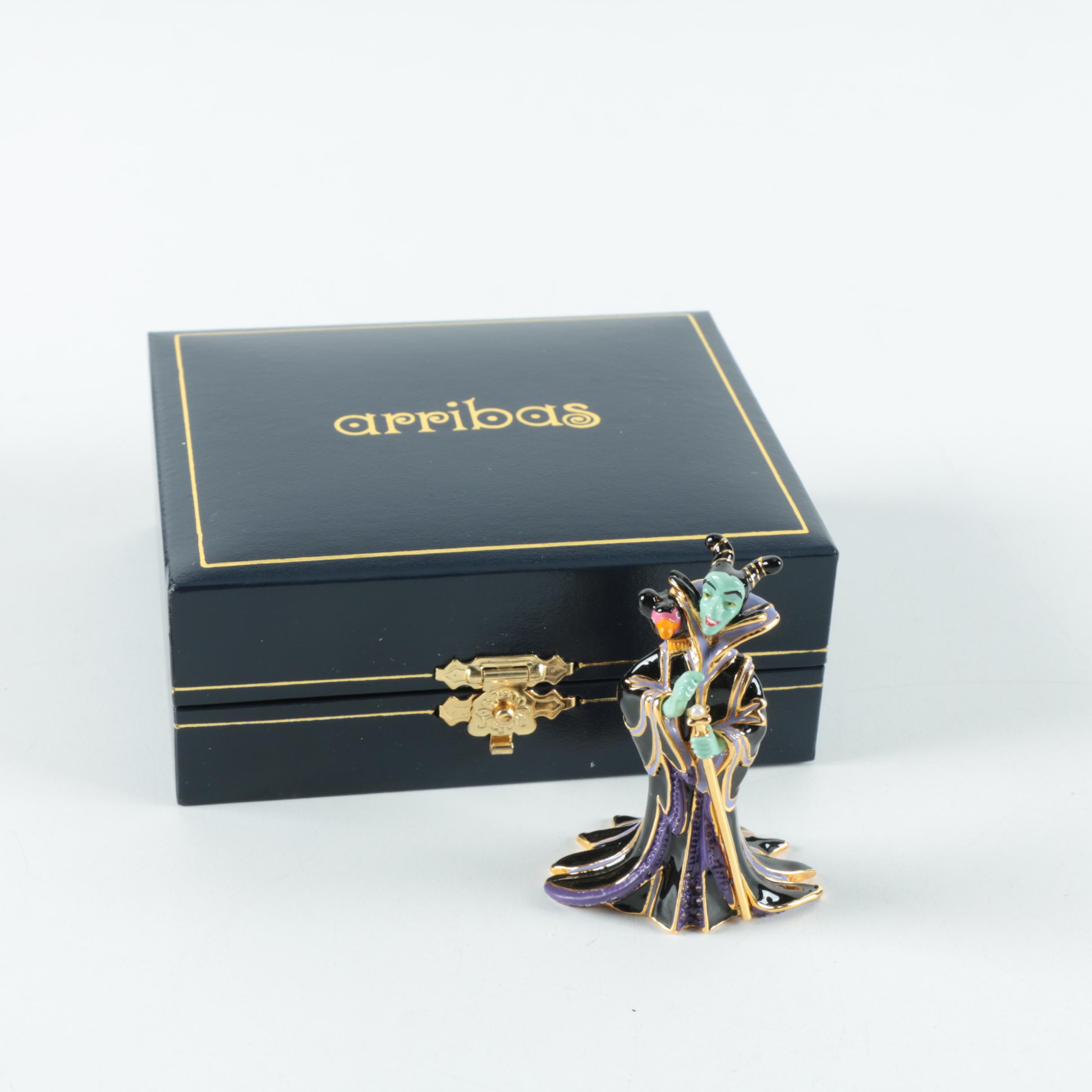 Arribas Brothers Disney Jeweled "Maleficent" and "Cruella de Vil" Figurines
