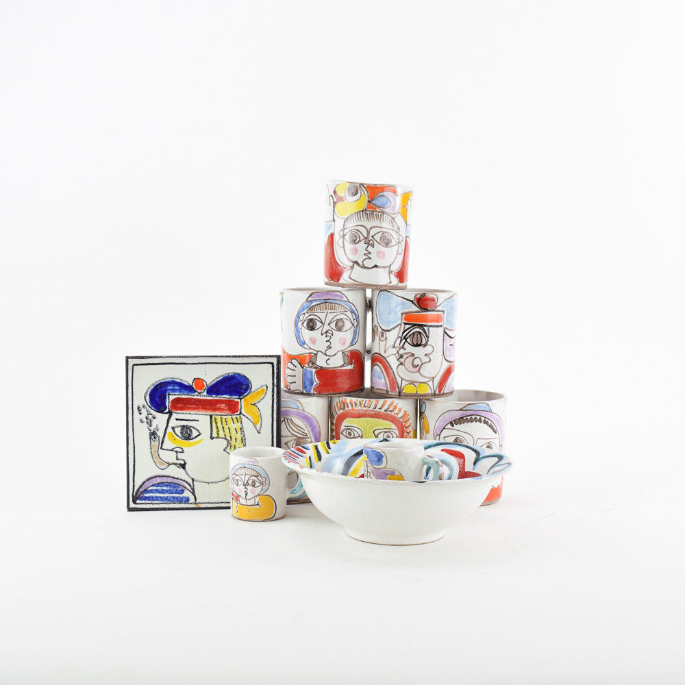 Desimone Hand Painted Italian Pottery Dinnerware