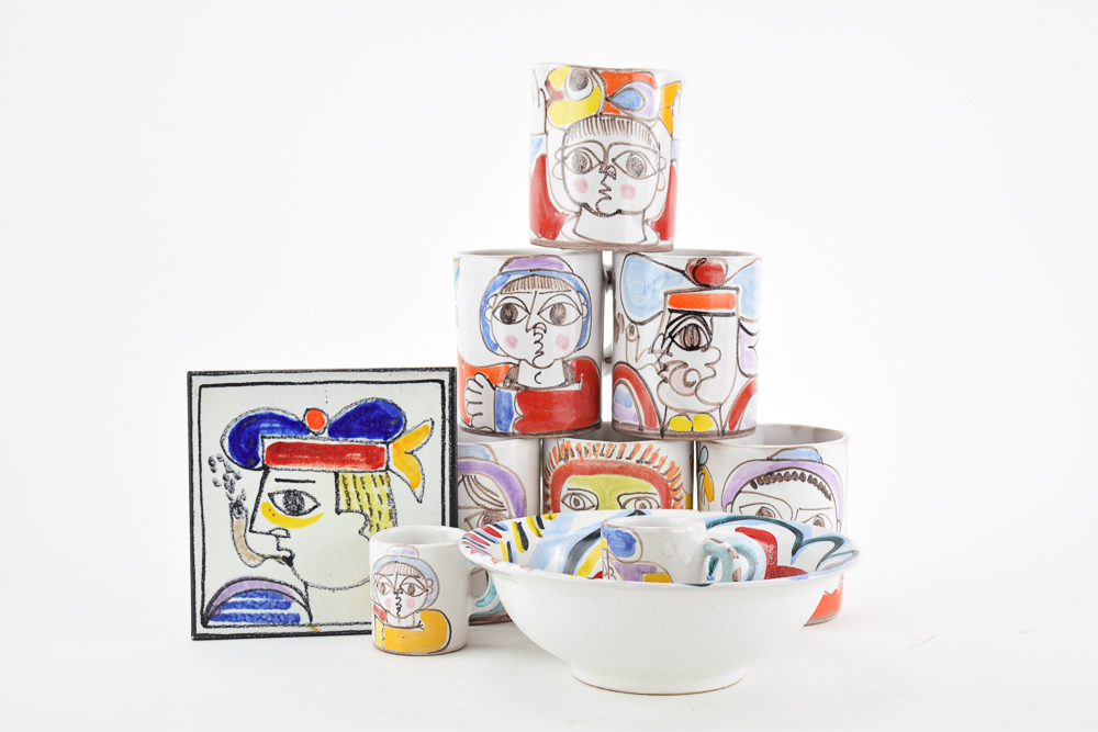 Desimone Hand Painted Italian Pottery Dinnerware