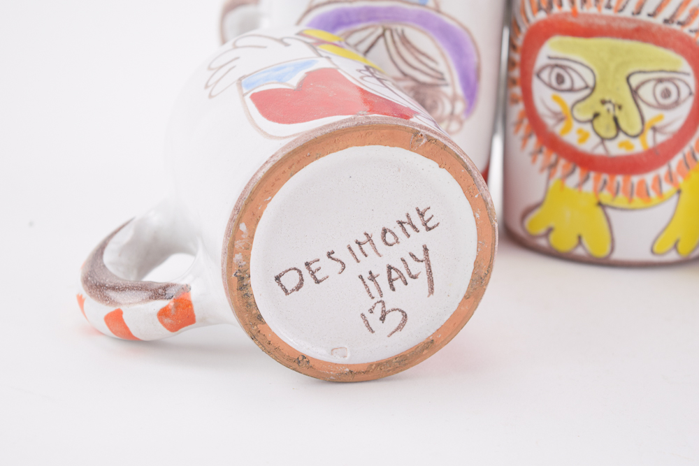 Desimone Hand Painted Italian Pottery Dinnerware