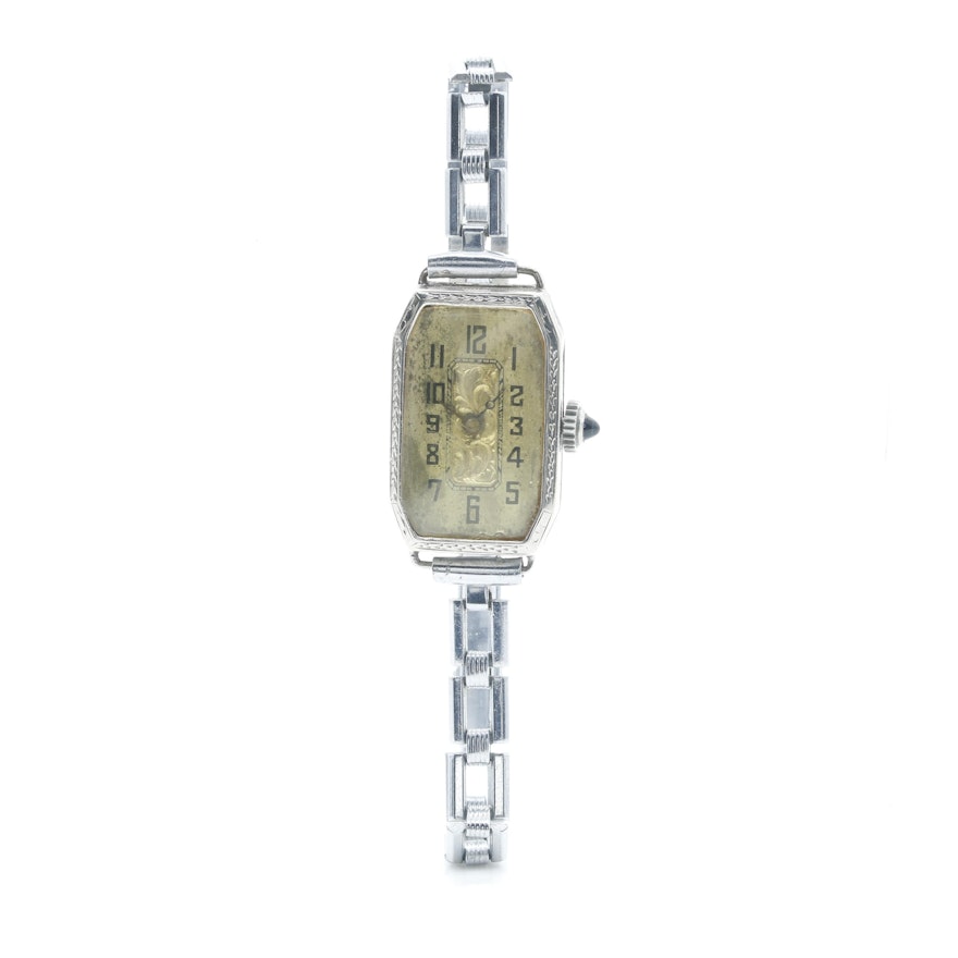 20K White Gold Vintage Wristwatch