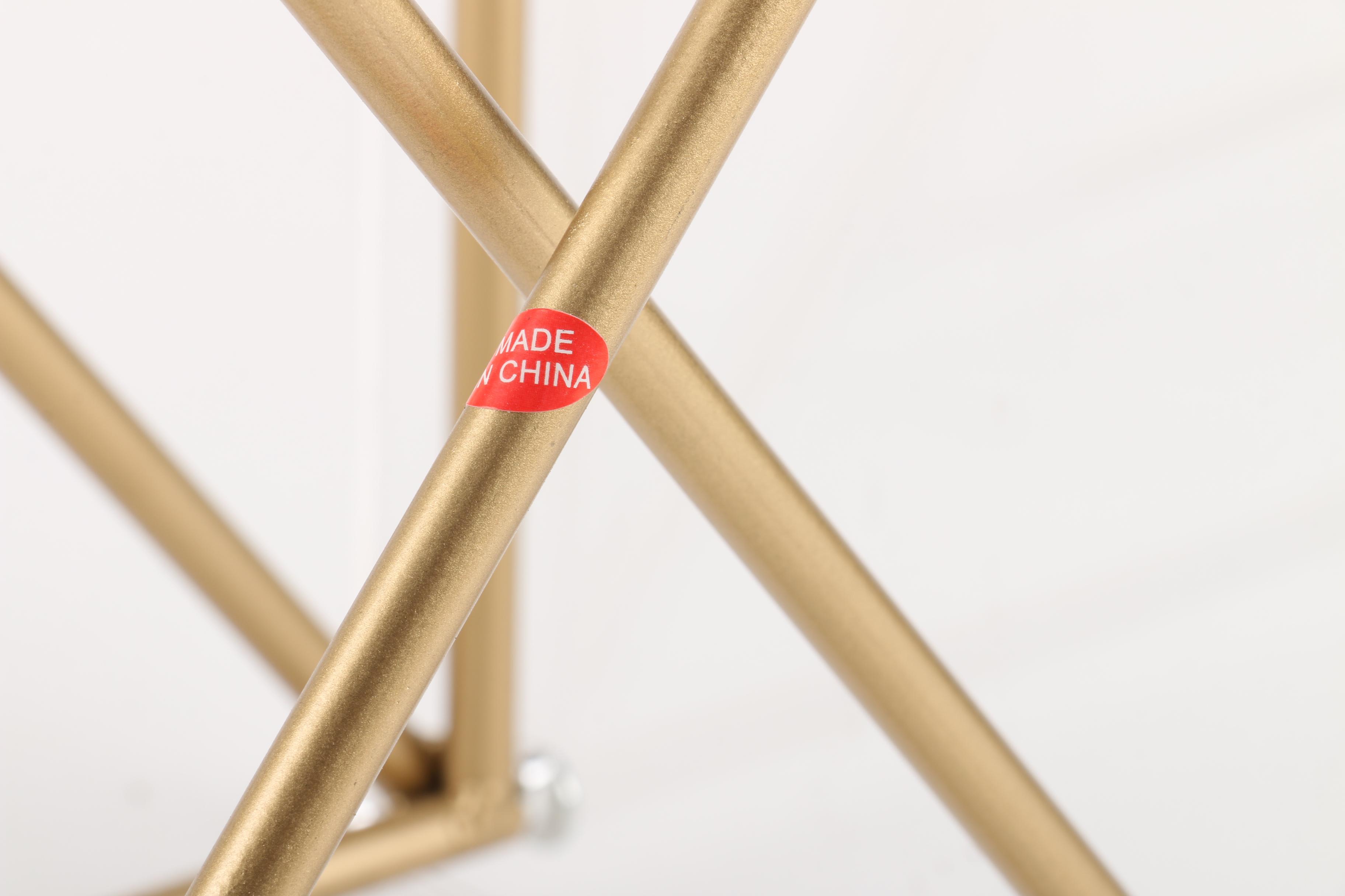 Modernist Acrylic and Gold Tone Metal Accent Tables