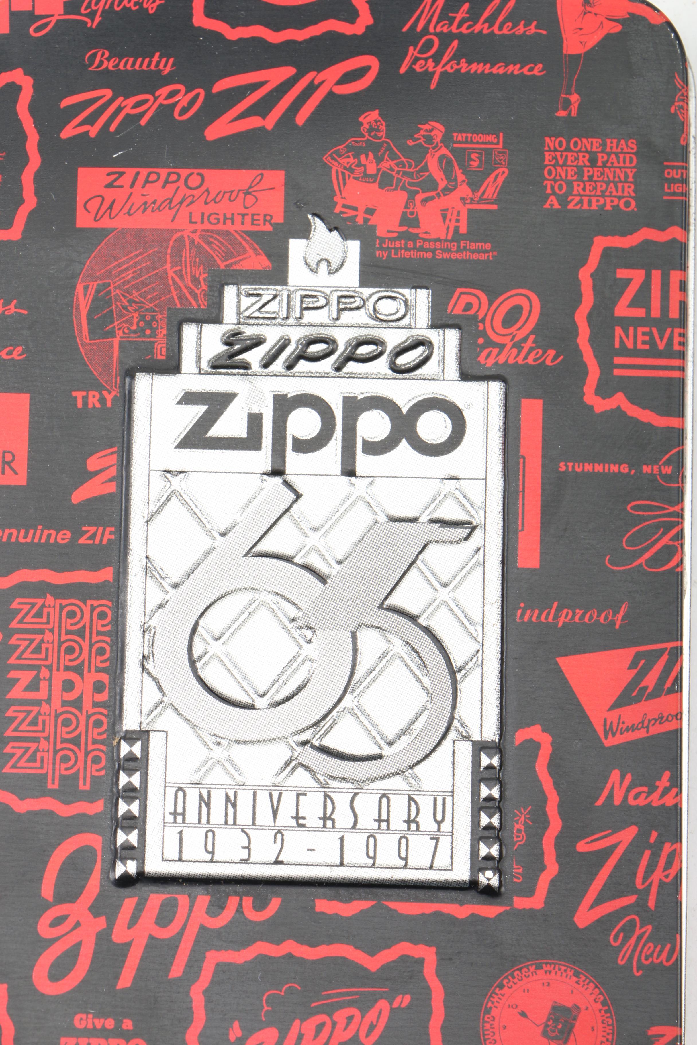 Limited Edition 65th and Swarovski Crystal 75th Anniversary Zippo Lighters