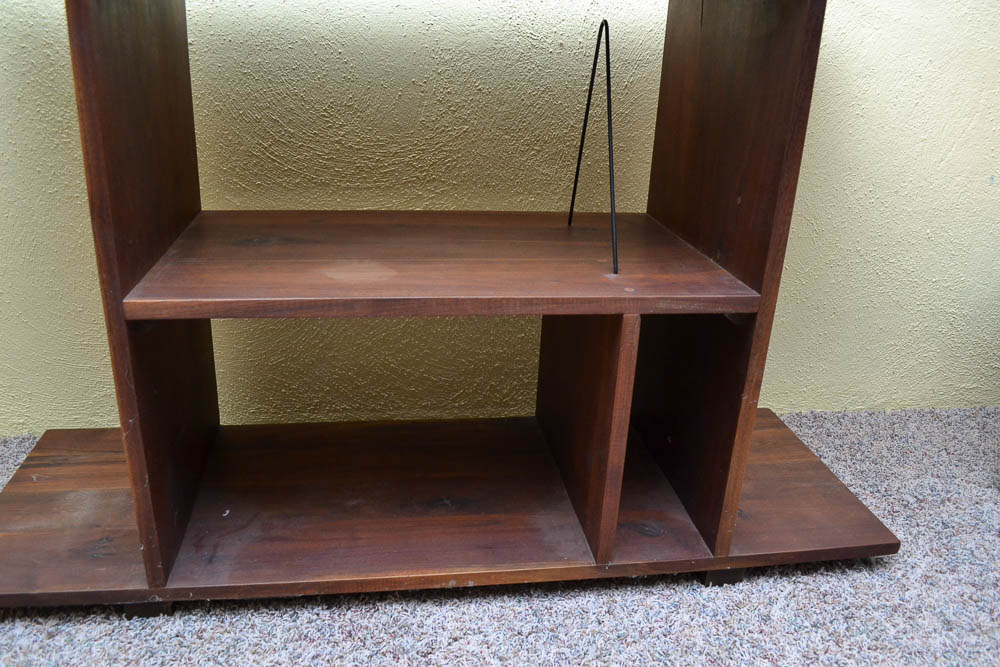 Vintage Mid Century Modern Walnut Bookshelf