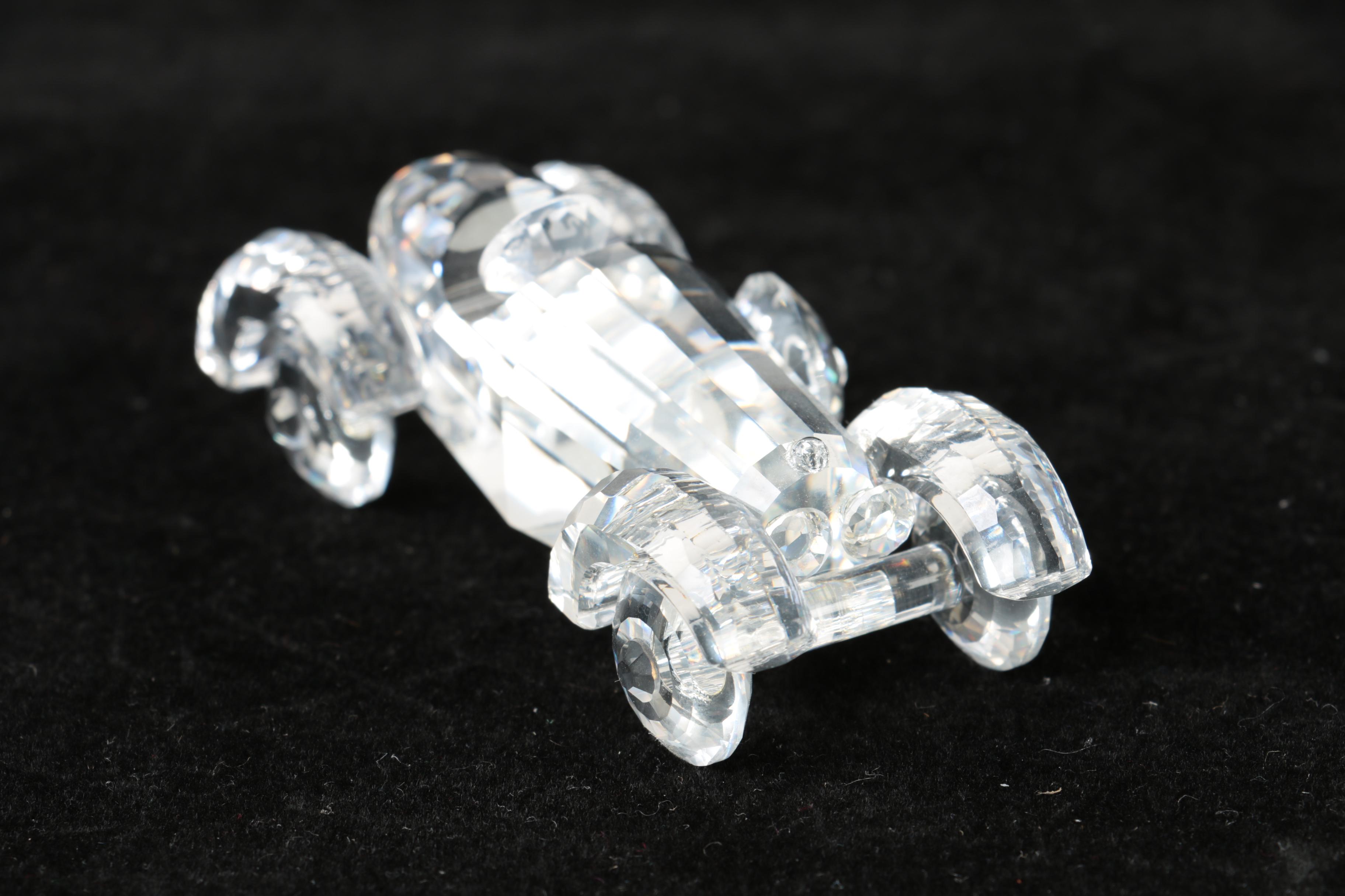 Swarovski Crystal Airplane and Roadster Figurines