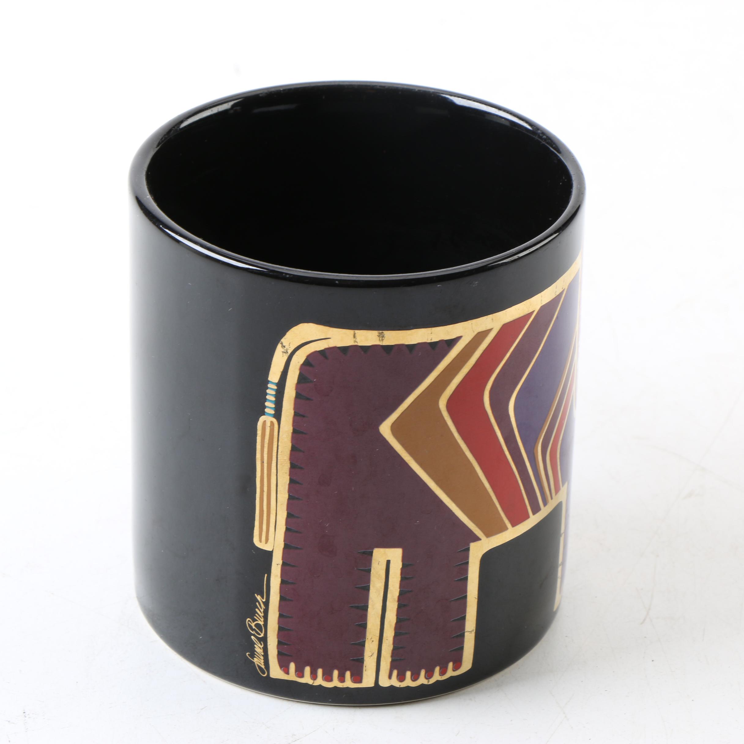 Laurel Burch Designed Lion Ceramic Mug