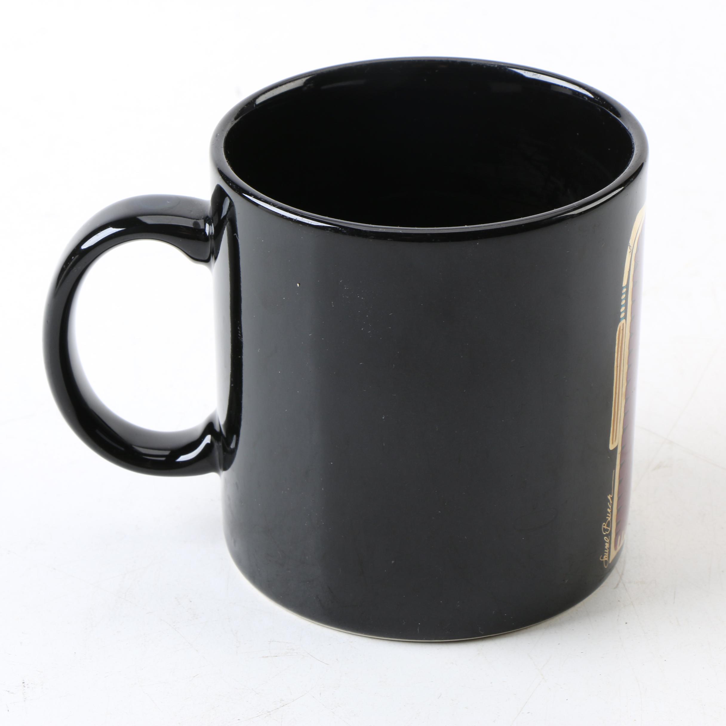 Laurel Burch Designed Lion Ceramic Mug