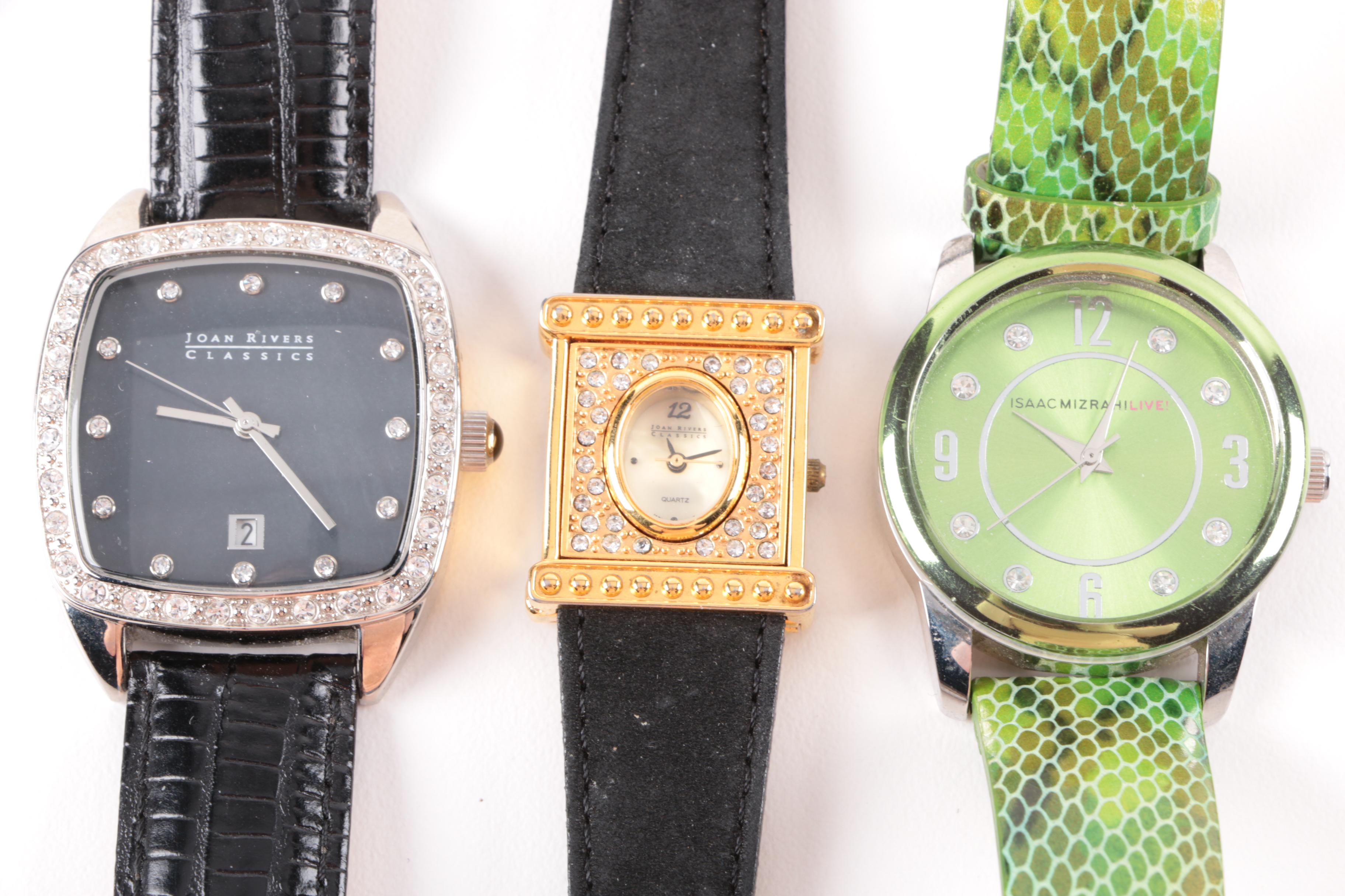 Selection of Costume Watches Including Joan Rivers and Isaac Mizrahi