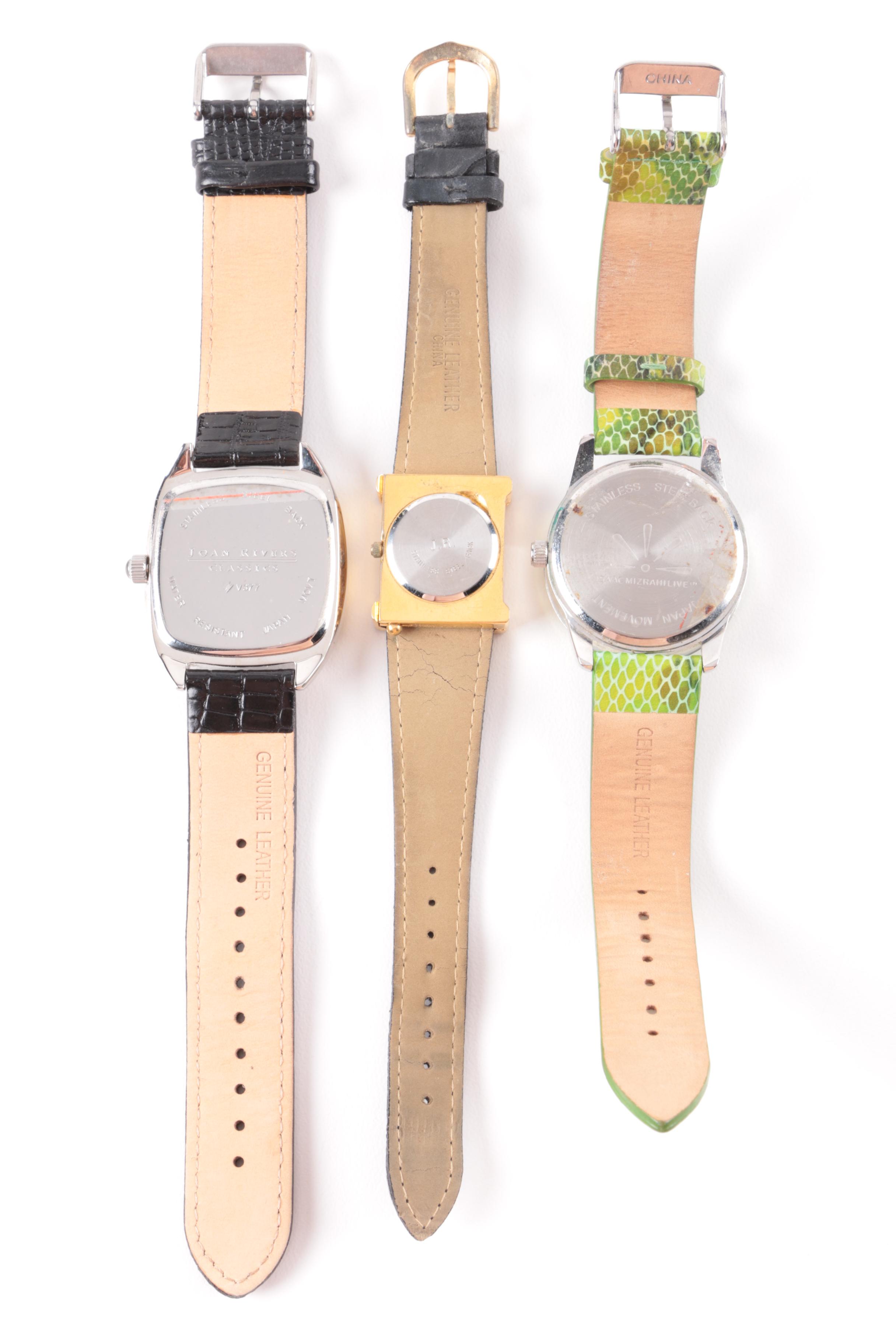 Selection of Costume Watches Including Joan Rivers and Isaac Mizrahi