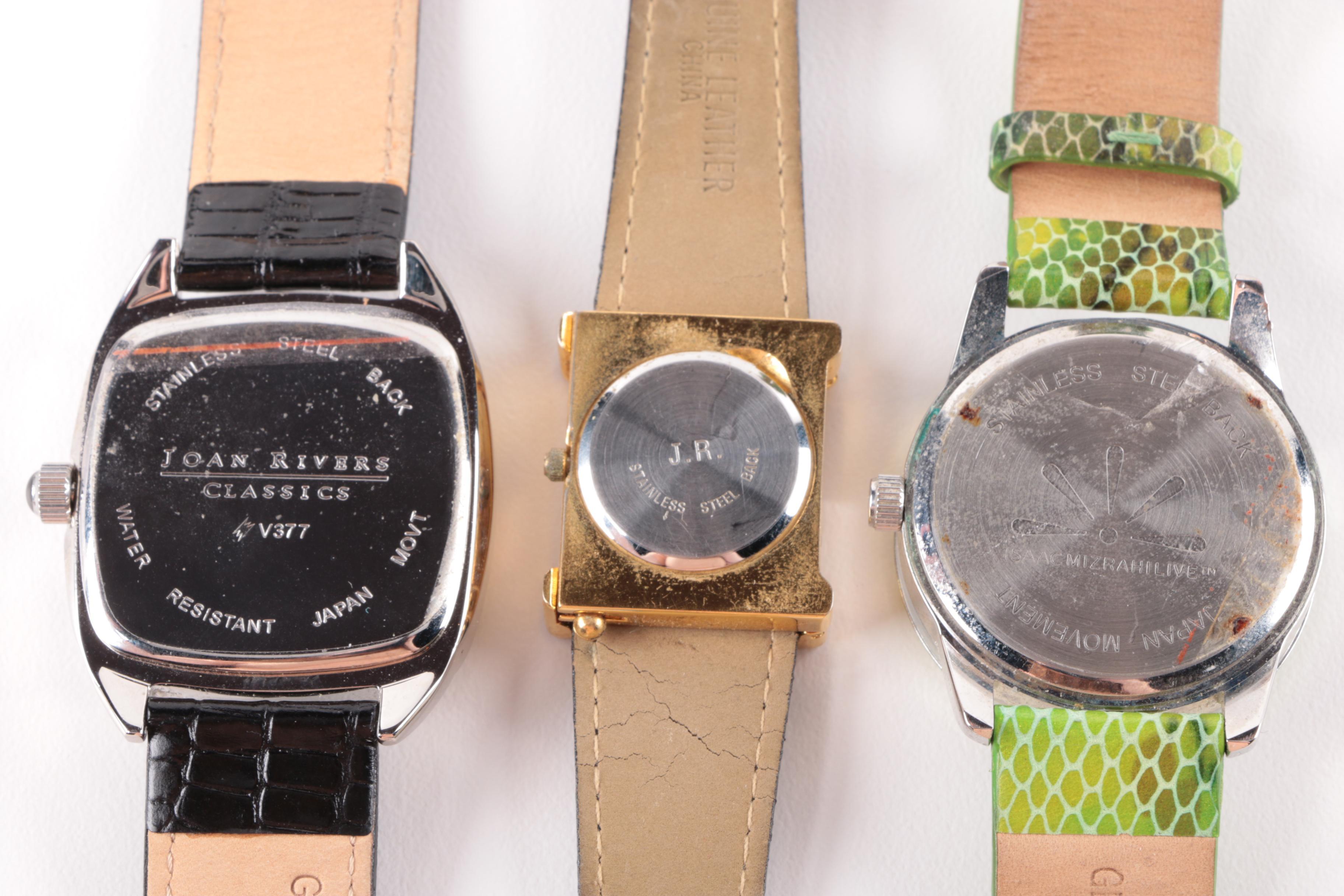 Selection of Costume Watches Including Joan Rivers and Isaac Mizrahi