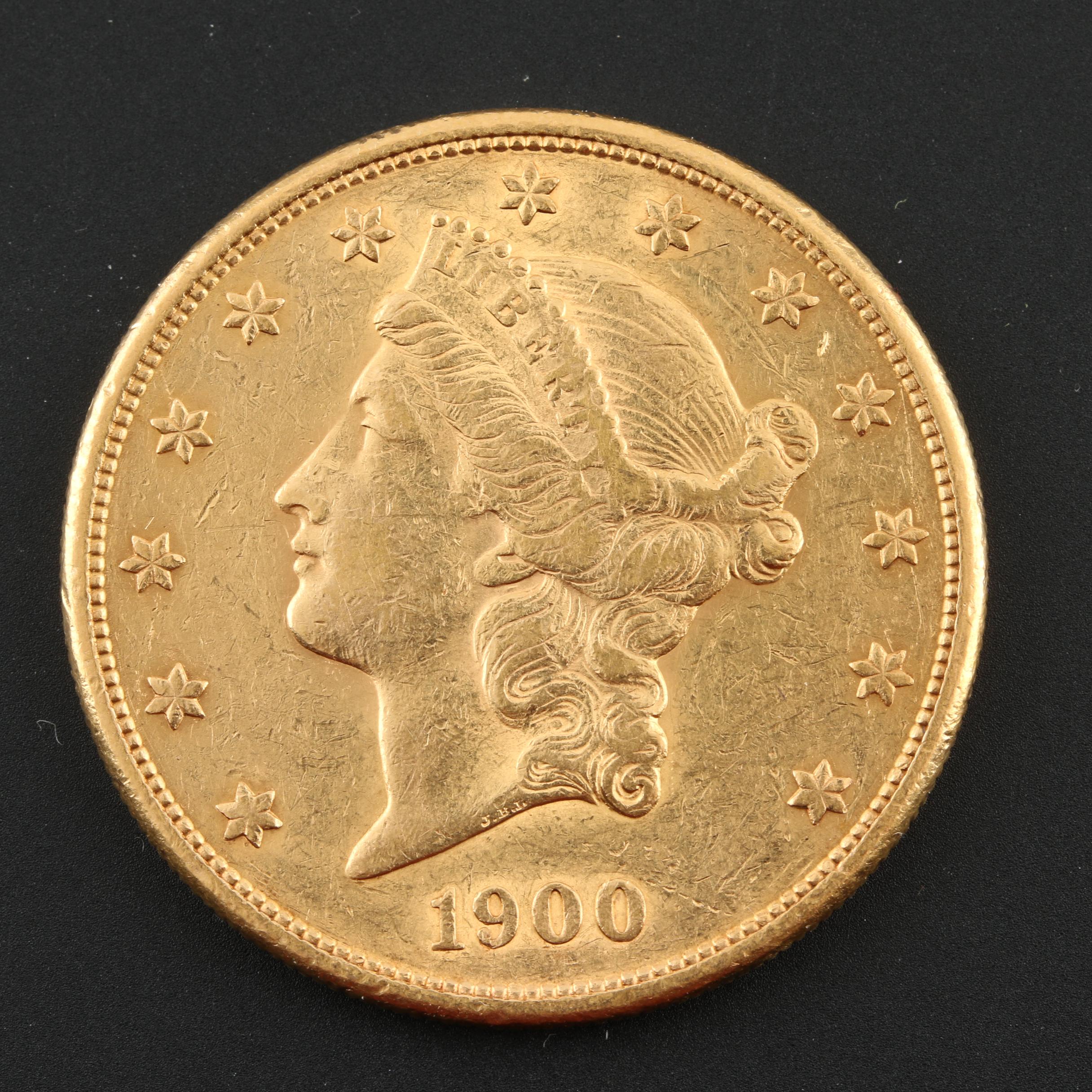 1900-S Liberty Head $20 Gold Coin