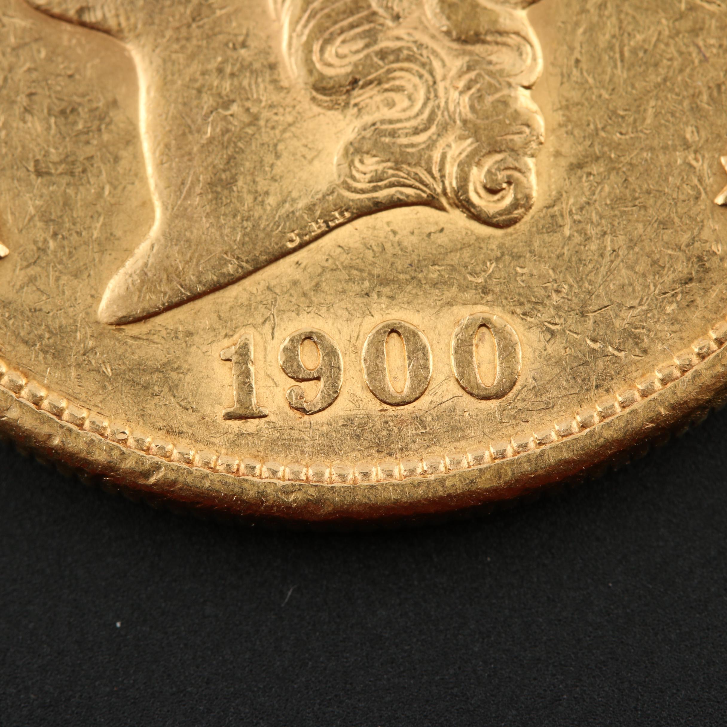 1900-S Liberty Head $20 Gold Coin