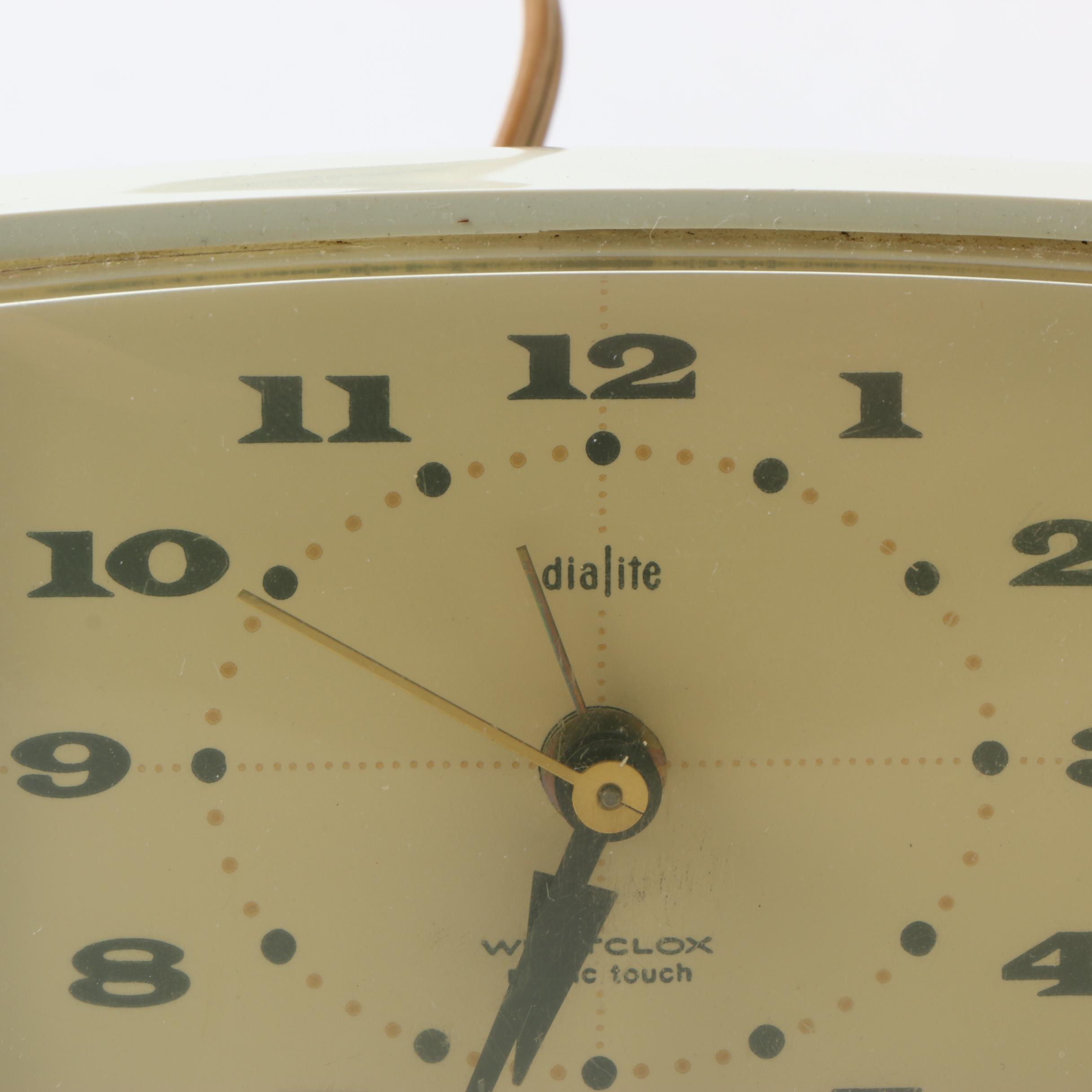 Vintage Westclox "Dialite" Alarm Clock