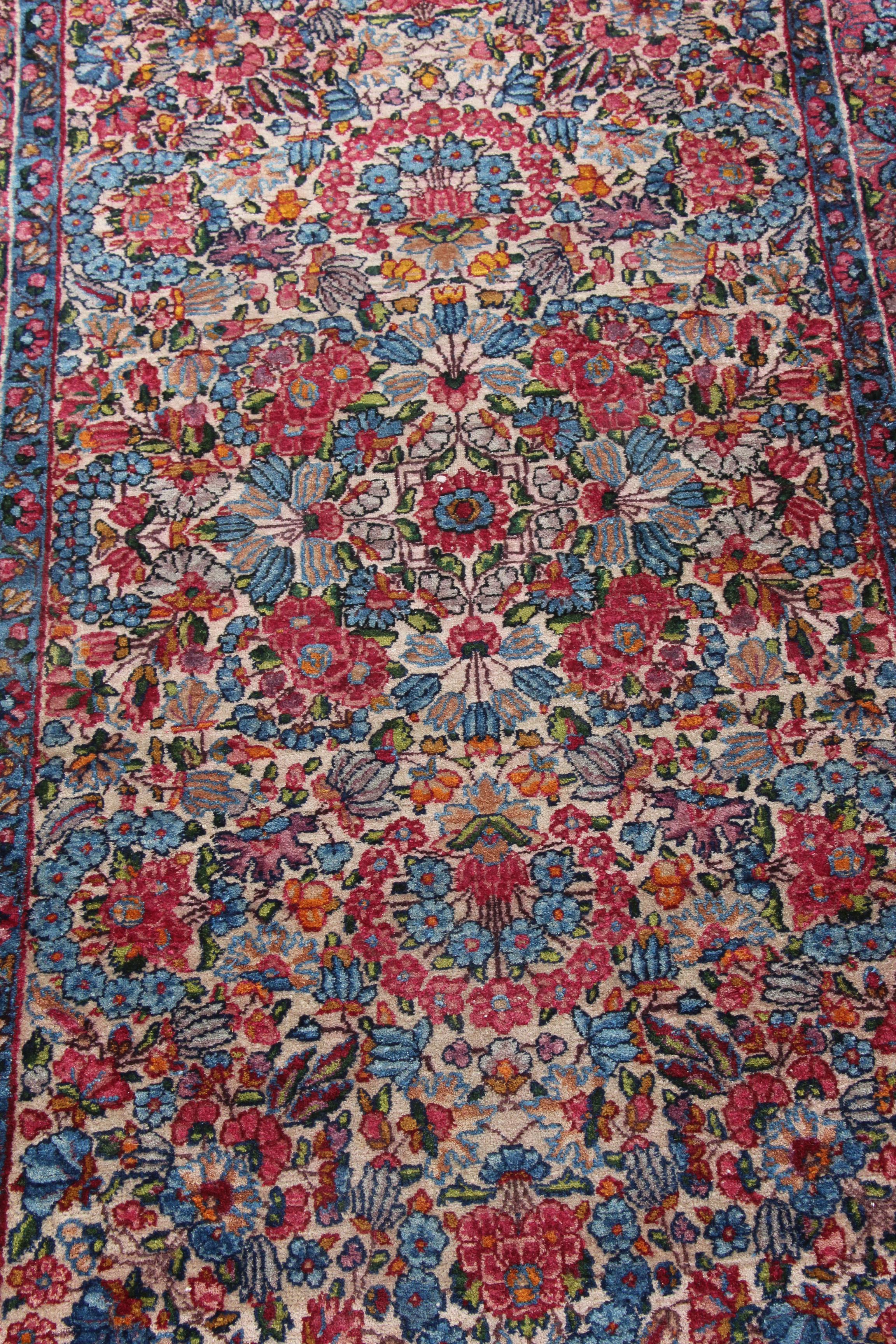 Semi-Antique Hand-Knotted Persian Wool Area Rug