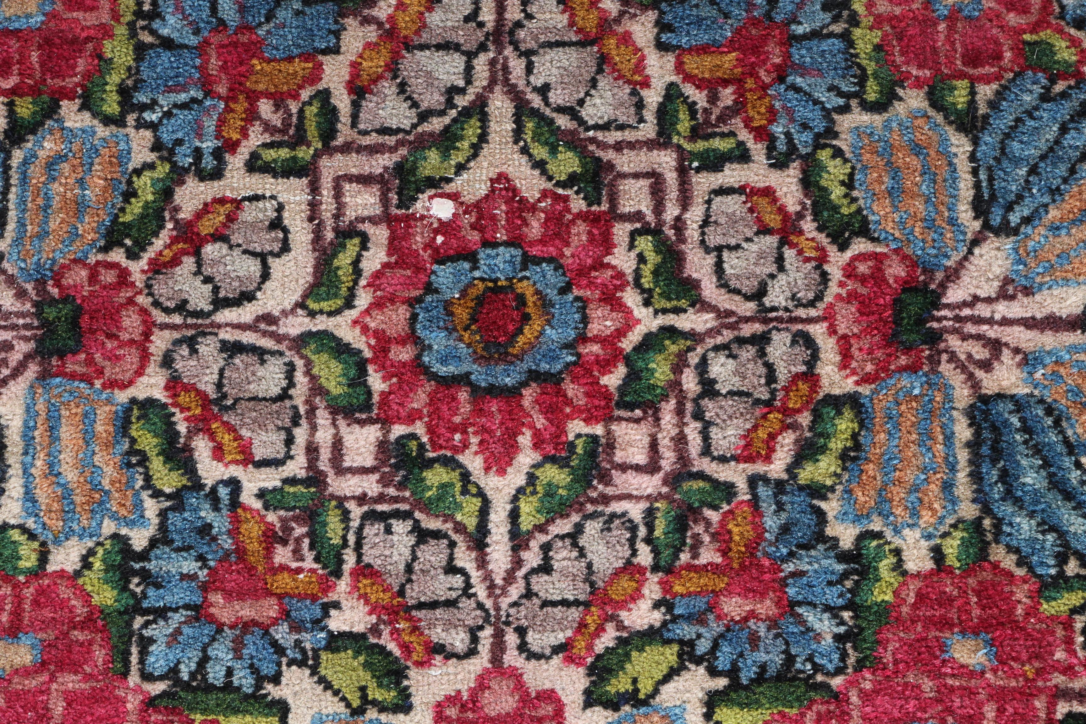 Semi-Antique Hand-Knotted Persian Wool Area Rug